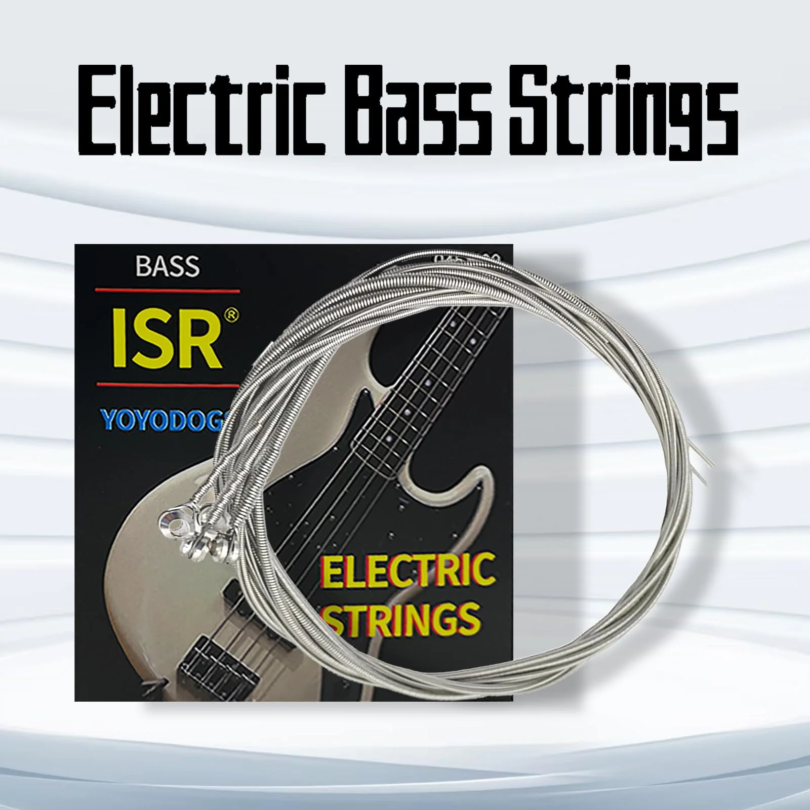 Nickel Wound Bass Guitar 4 Strings Electric Bass String Replacement Set Instrument Accessories,Regular Light,Medium Gauge,Easy To Press For Novices,Essential for a Bassist(2Pack) 2Pack - Image 2