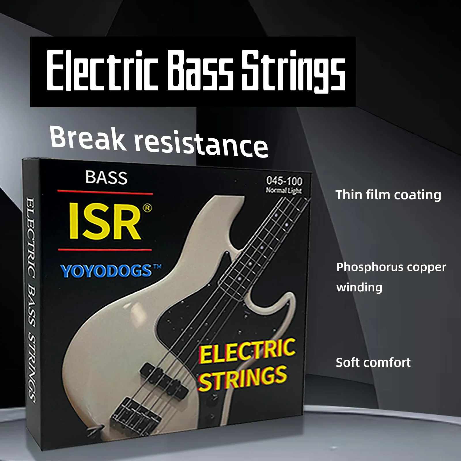 Nickel Wound Bass Guitar 4 Strings Electric Bass String Replacement Set Instrument Accessories,Regular Light,Medium Gauge,Easy To Press For Novices,Essential for a Bassist(2Pack) 2Pack - Image 3