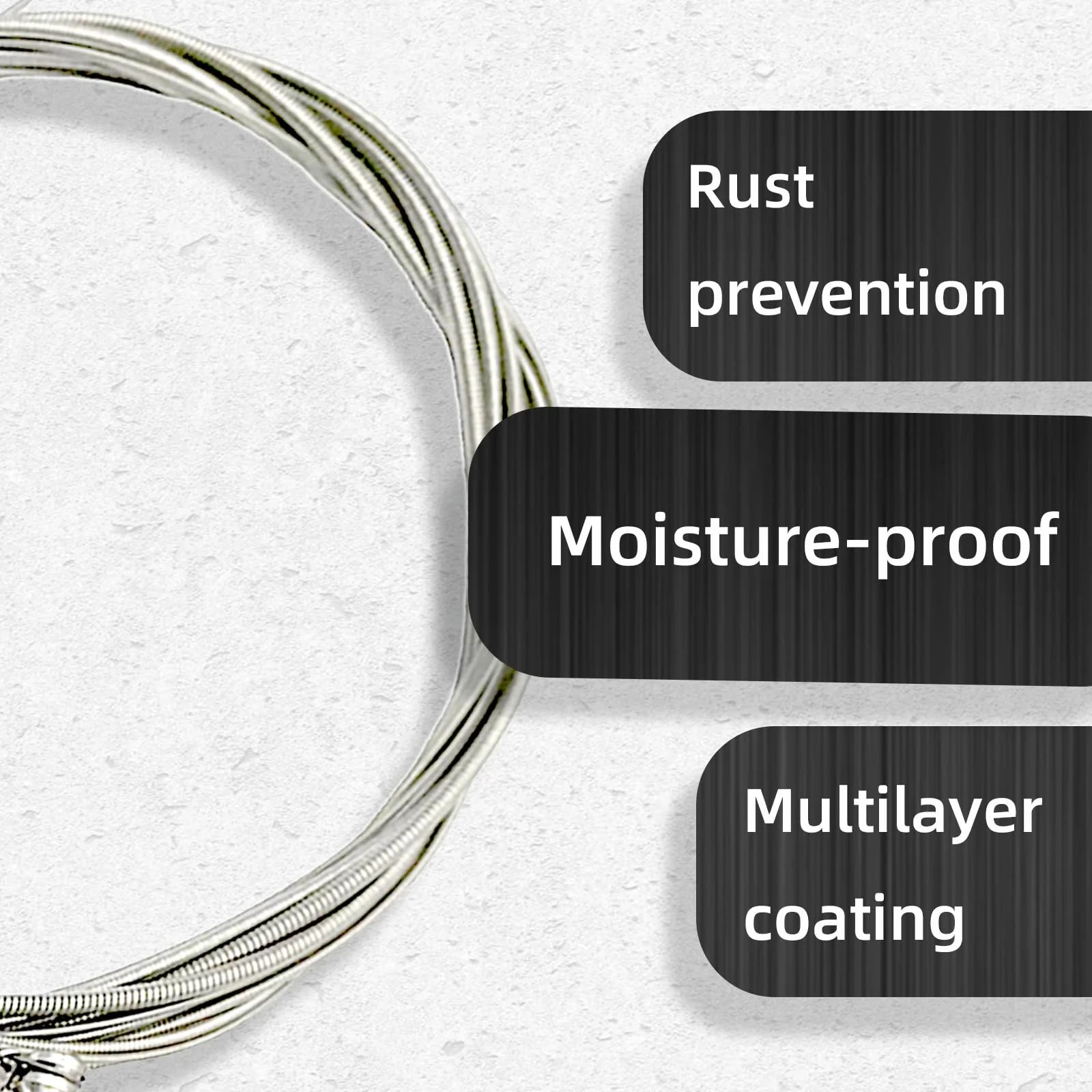 Nickel Wound Bass Guitar 4 Strings Electric Bass String Replacement Set Instrument Accessories,Regular Light,Medium Gauge,Easy To Press For Novices,Essential for a Bassist(2Pack) 2Pack - Image 5
