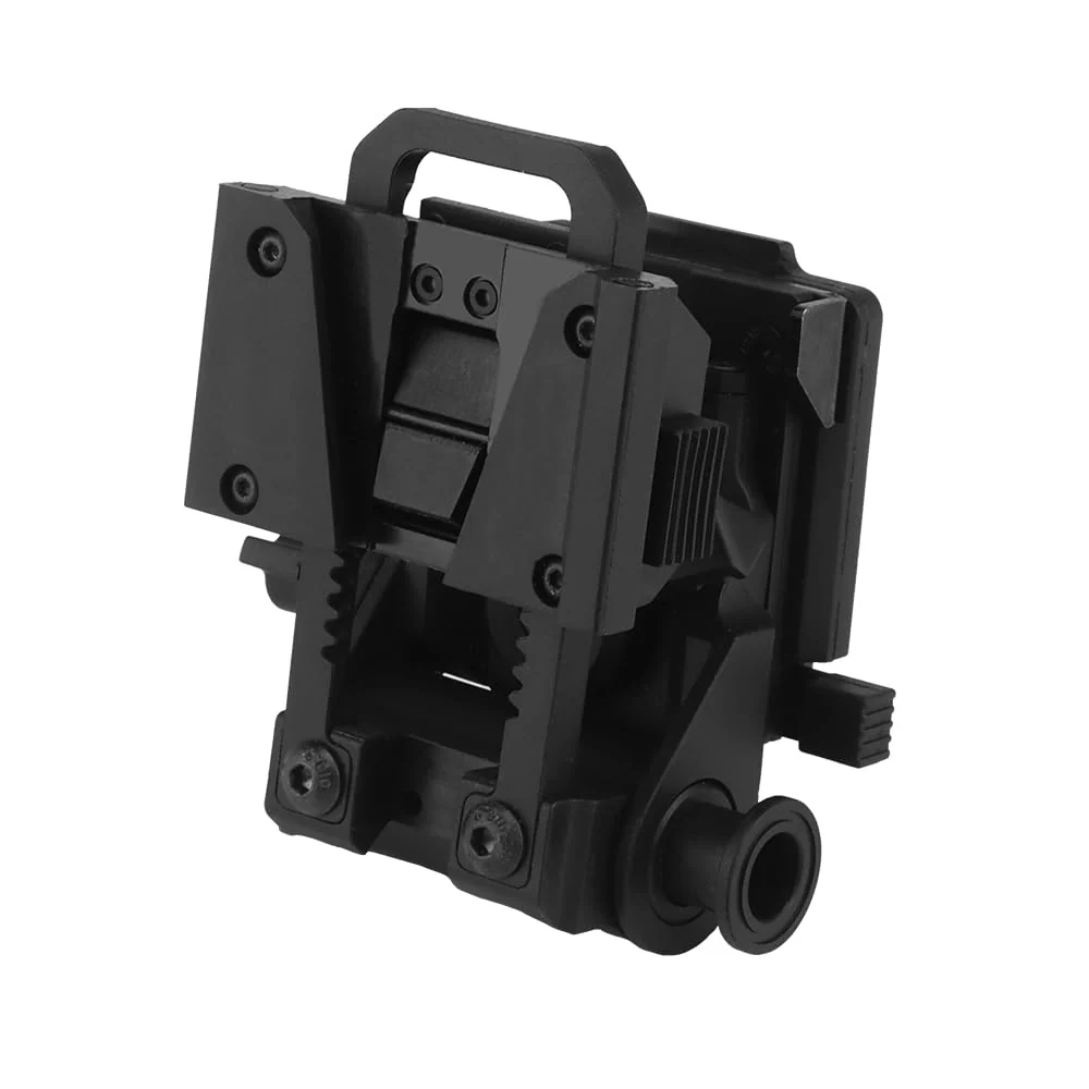 Night Vision Goggle L4G24 Mount,Airsoft Helmet Nylon NVG Mount for PVS15 PVS18 PGPNVG18 Night Vision Goggle Black - Image 3
