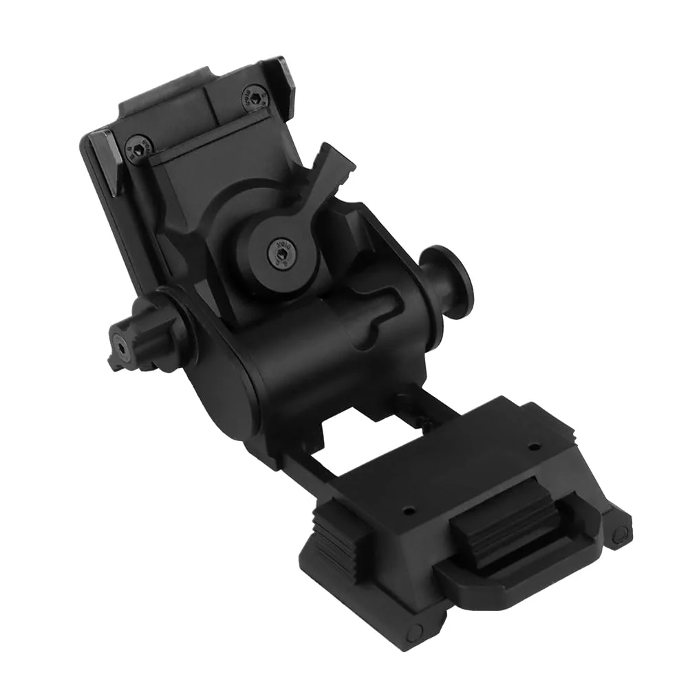 Night Vision Goggle L4G24 Mount,Airsoft Helmet Nylon NVG Mount for PVS15 PVS18 PGPNVG18 Night Vision Goggle Black - Image 4