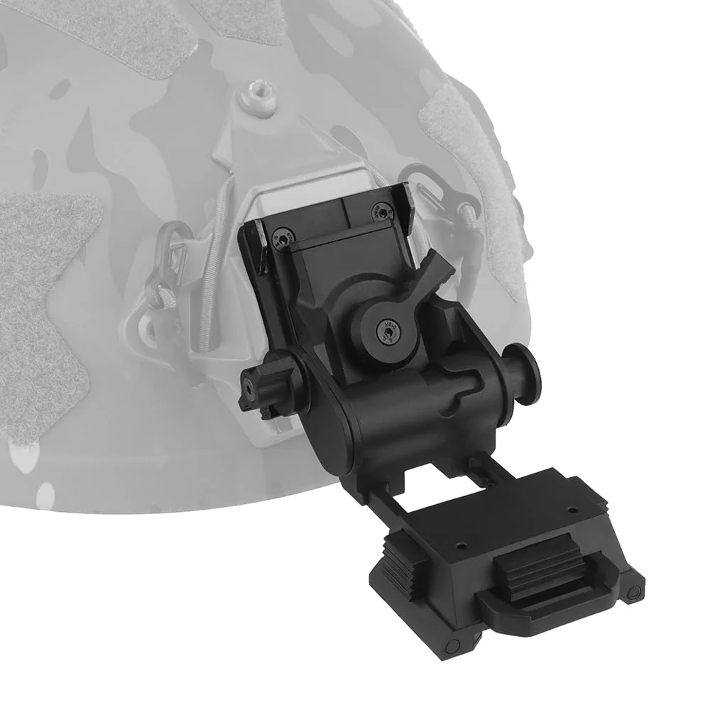 Night Vision Goggle L4G24 Mount,Airsoft Helmet Nylon NVG Mount for PVS15 PVS18 PGPNVG18 Night Vision Goggle Black - Image 7