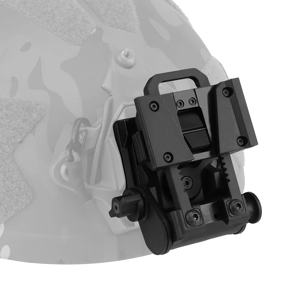 Night Vision Goggle L4G24 Mount,Airsoft Helmet Nylon NVG Mount for PVS15 PVS18 PGPNVG18 Night Vision Goggle Black - Image 8