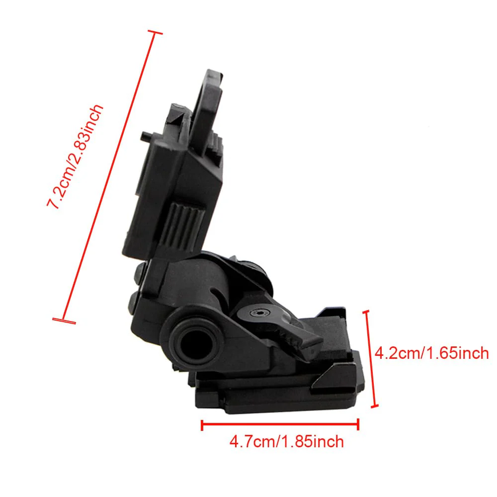 Night Vision Goggles NVG Mount for L4G24 Helmet Mount PVS15/18(Black/TAN)… plastics -BLACK - Image 7