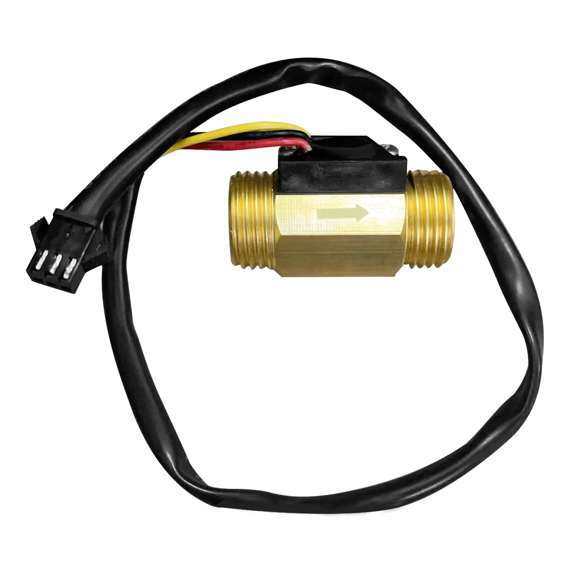 Nikou Water Flow Monitor Sensor G1/2 Hall Sensor, 1 Piece G1/2 Inch Liquid Flow Meter with Copper Effect 1-30 L/min Flow Meter - Image 7