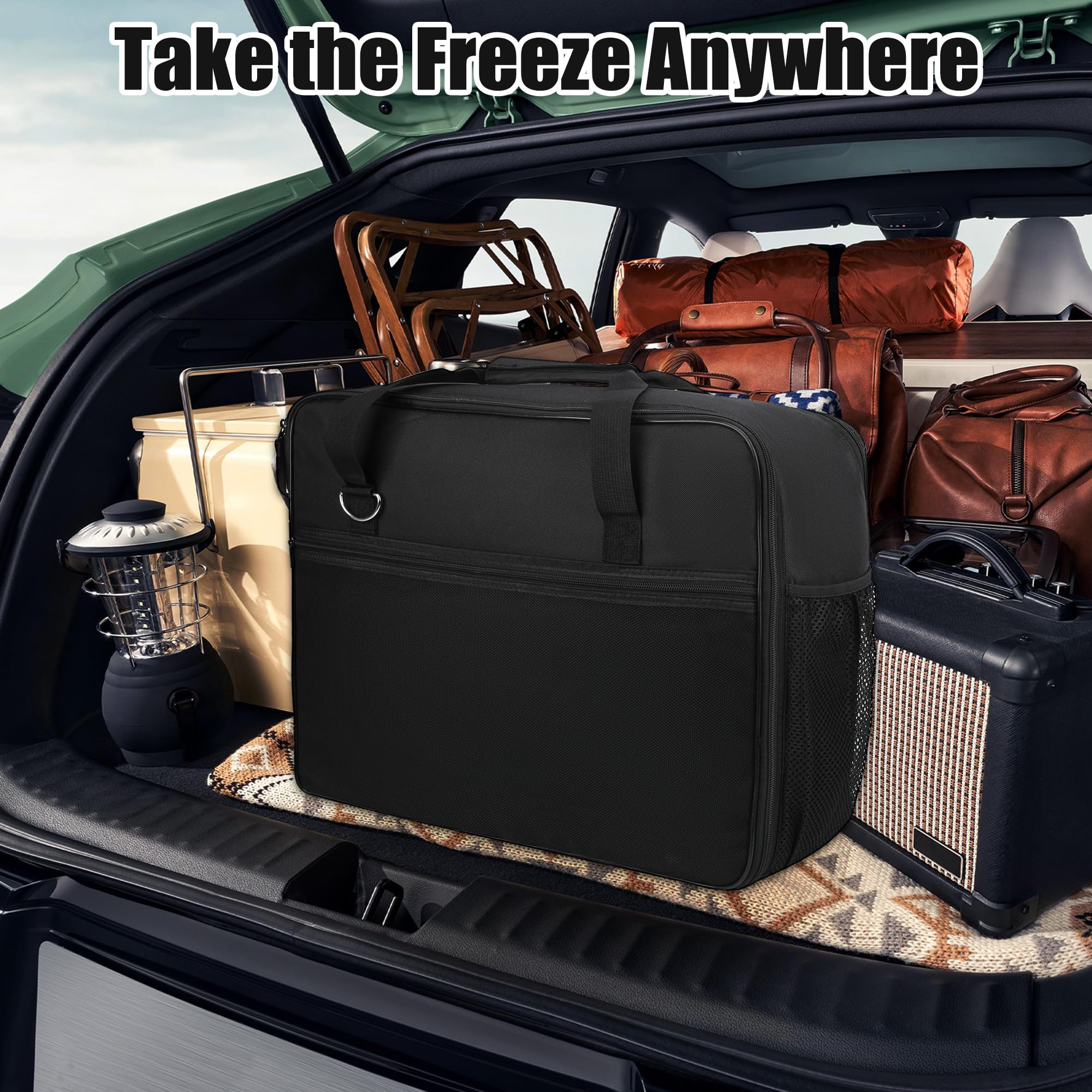 Ninja Slushie Machine Carrying Bag for FS301 & FS300 - Portable Travel Storage Case with Side Opening, Thick Padded Protection Cover for Ninja Slushie, Ninja Slushie Machine Accessories - Image 7