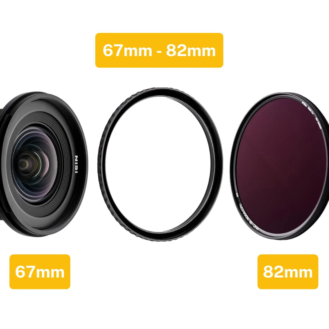 NiSi - Brass Pro 67mm to 82mm Step-Up Ring - Threaded Stepping Adapter Ring, 67mm Male Lens Attachment 82mm Female Filter and Accessory Thread - Matte Black Finish to Prevent Reflections, Brass Alloy 67-82mm - Image 4