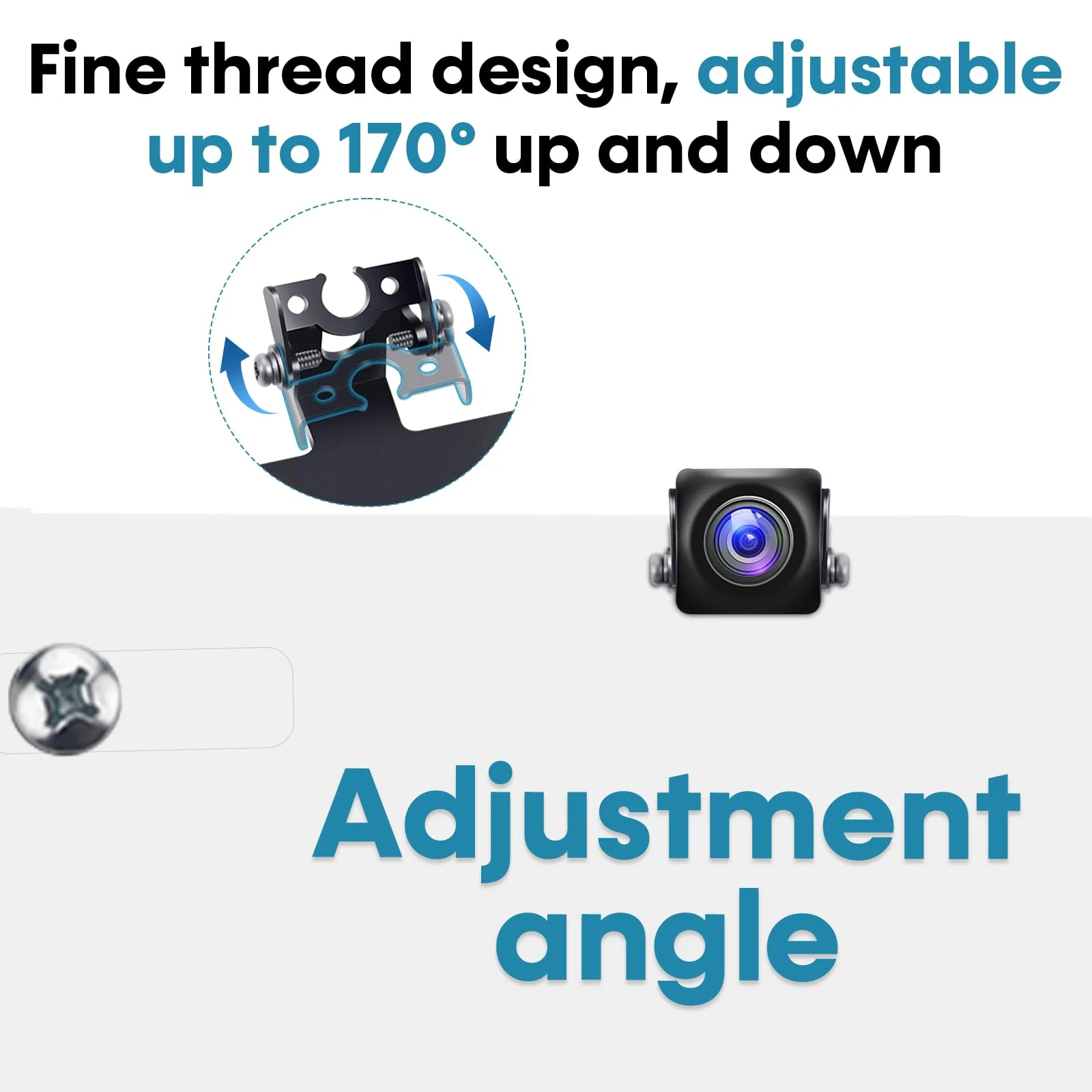 No-Drill Camera License Plate Bracket - Adjustable Mount for Backup Camera, Dash Cam, Mirror Camera, & CarPlay - Universal Fit for Most Vehicles, Easy Installation, Rust-Resistant, Durable Design - Image 7