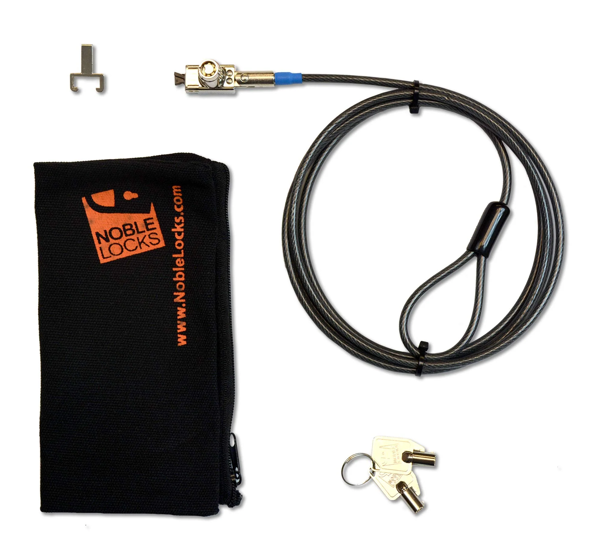 Noble Locks TZ04T Compact Wedge Lock with Barrel Key for Dell Latitude Laptops - Image 3