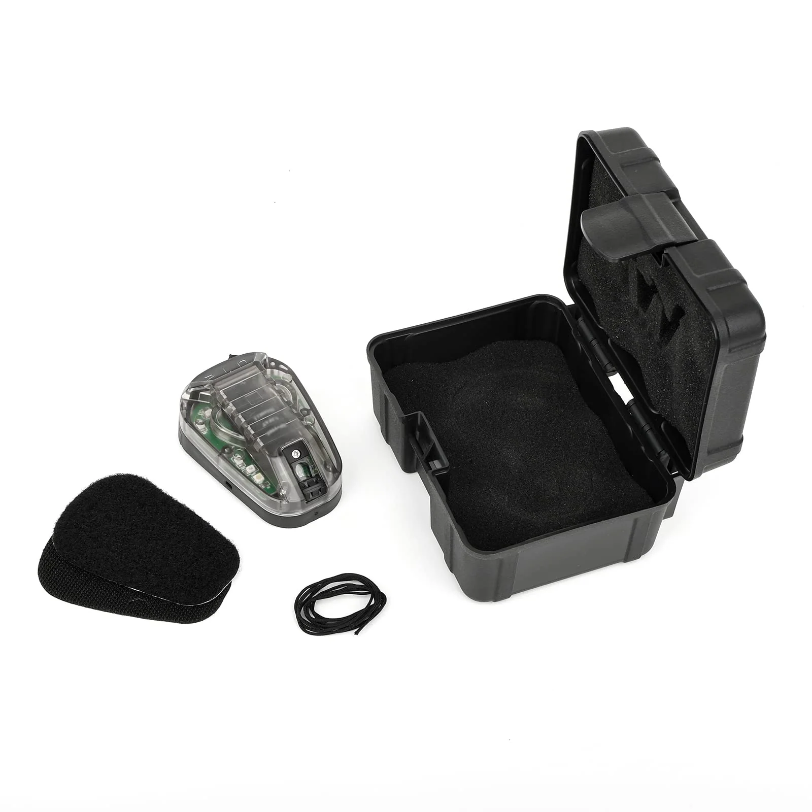 NOBUHIRO Tactical Helmet Signal Light Optional 4 Modes with Visible LED + IR Constant-on/Strobe, Waterproof Ladybird Survival Identification Lamp for Outdoor Sports BK-GREEN - Image 6