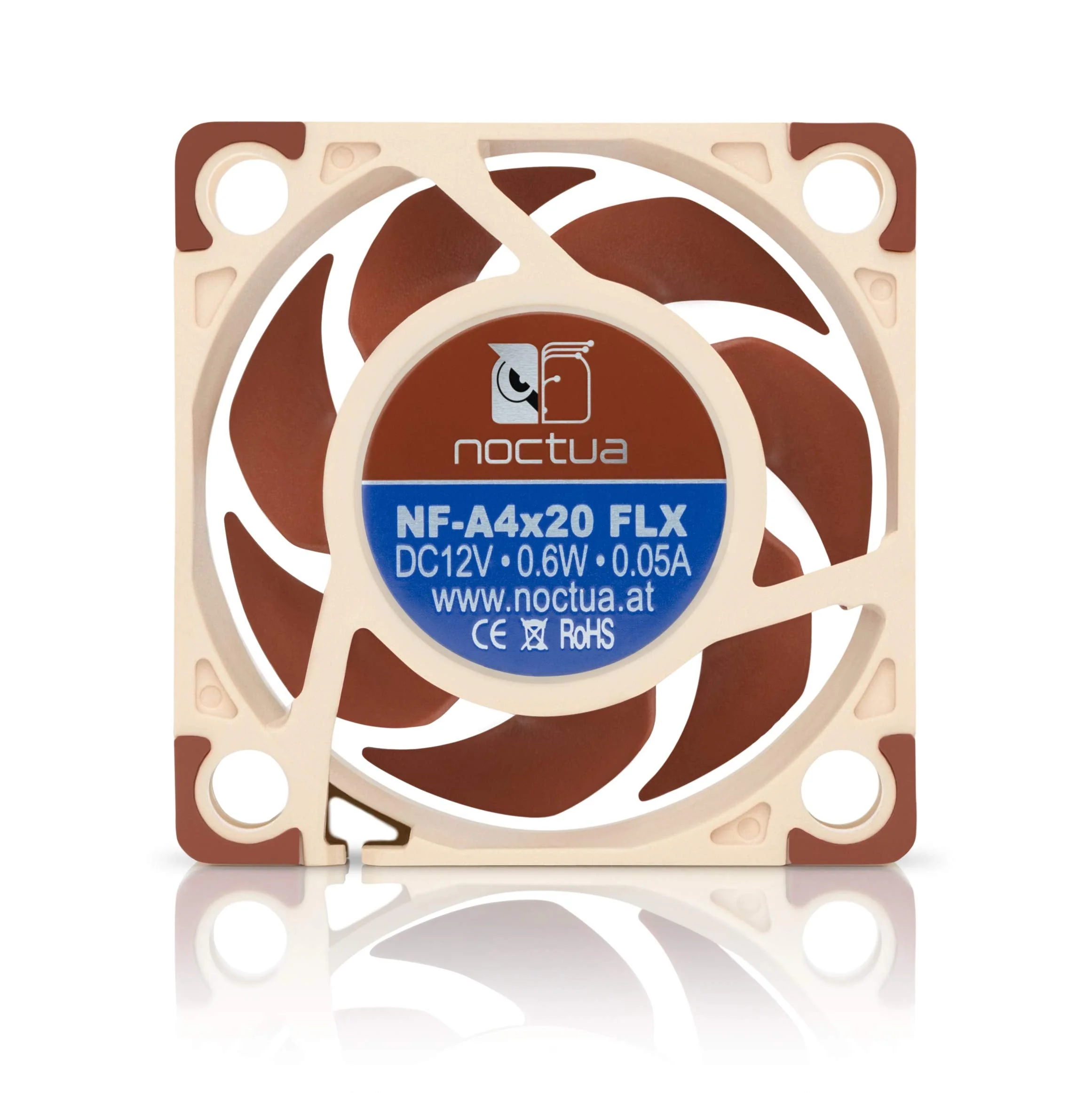 Noctua NF-A4x20 FLX, Premium Quiet Fan, 3-Pin (40x20mm, Brown) 40x20mm 12 Volt - Image 3