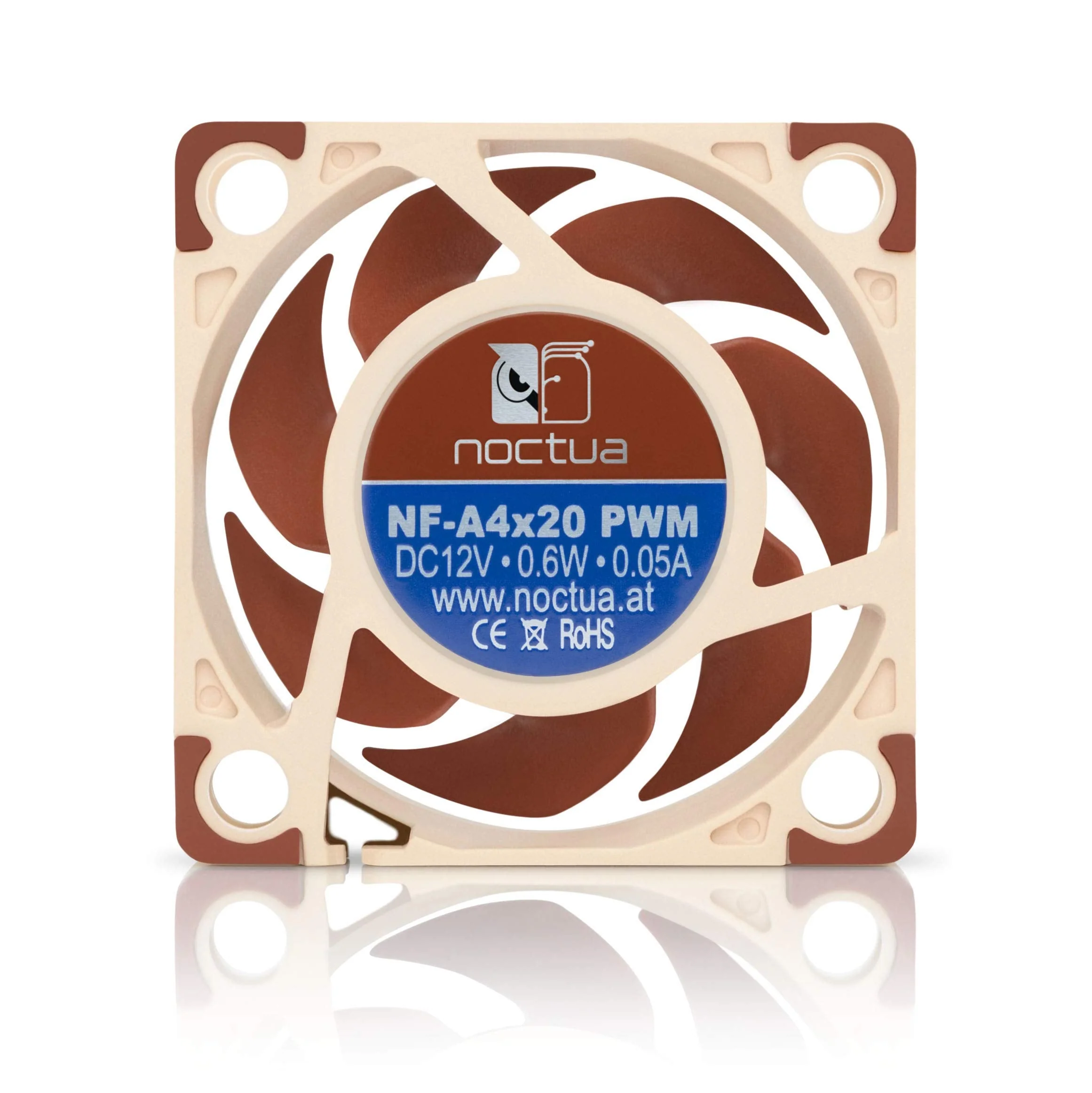 Noctua NF-A4x20 PWM, 4-Pin Premium Quiet Fan (40mm, Brown) 40x20mm 12 V - PWM Single - Image 3