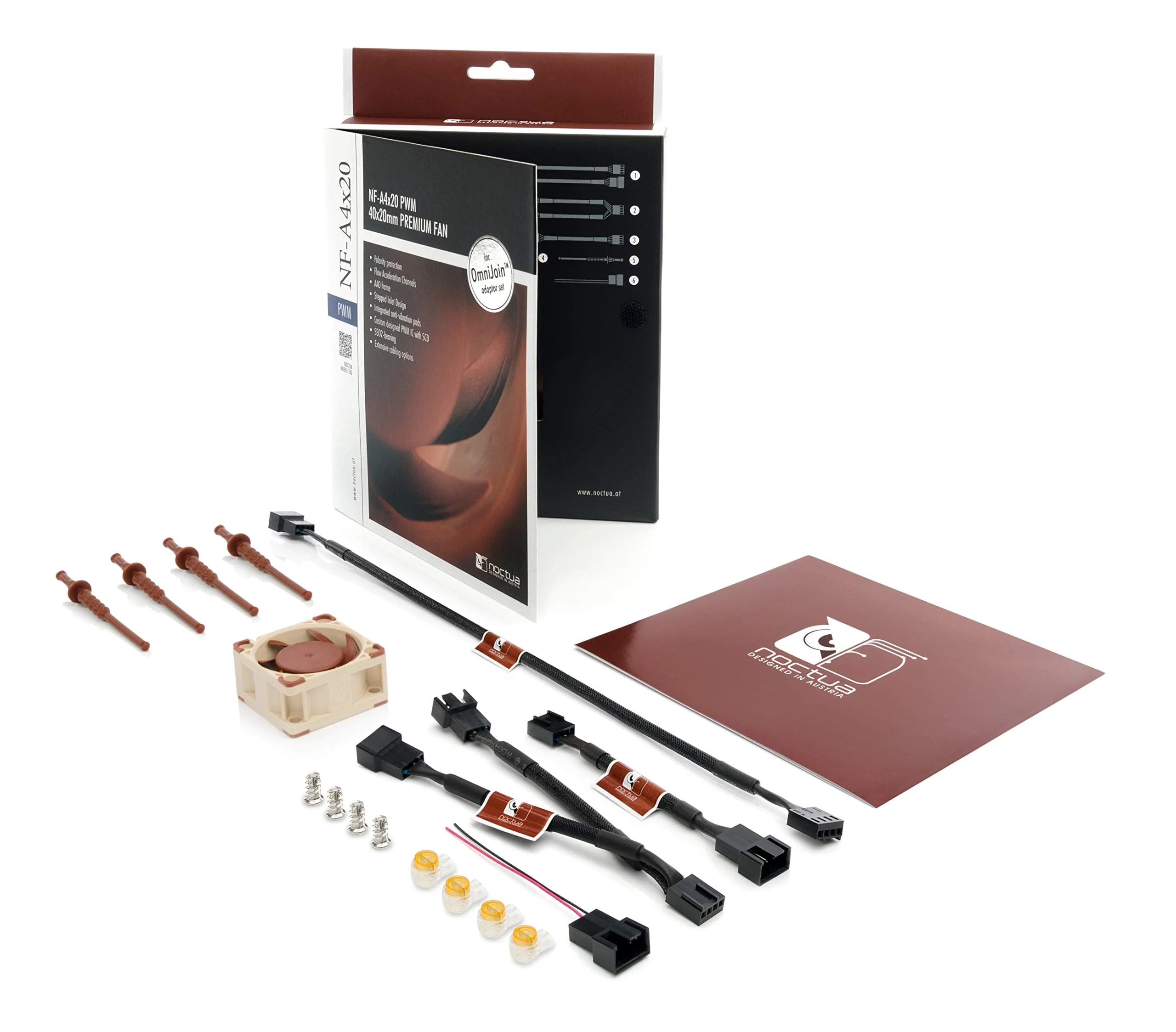 Noctua NF-A4x20 PWM, 4-Pin Premium Quiet Fan (40mm, Brown) 40x20mm 12 V - PWM Single - Image 4