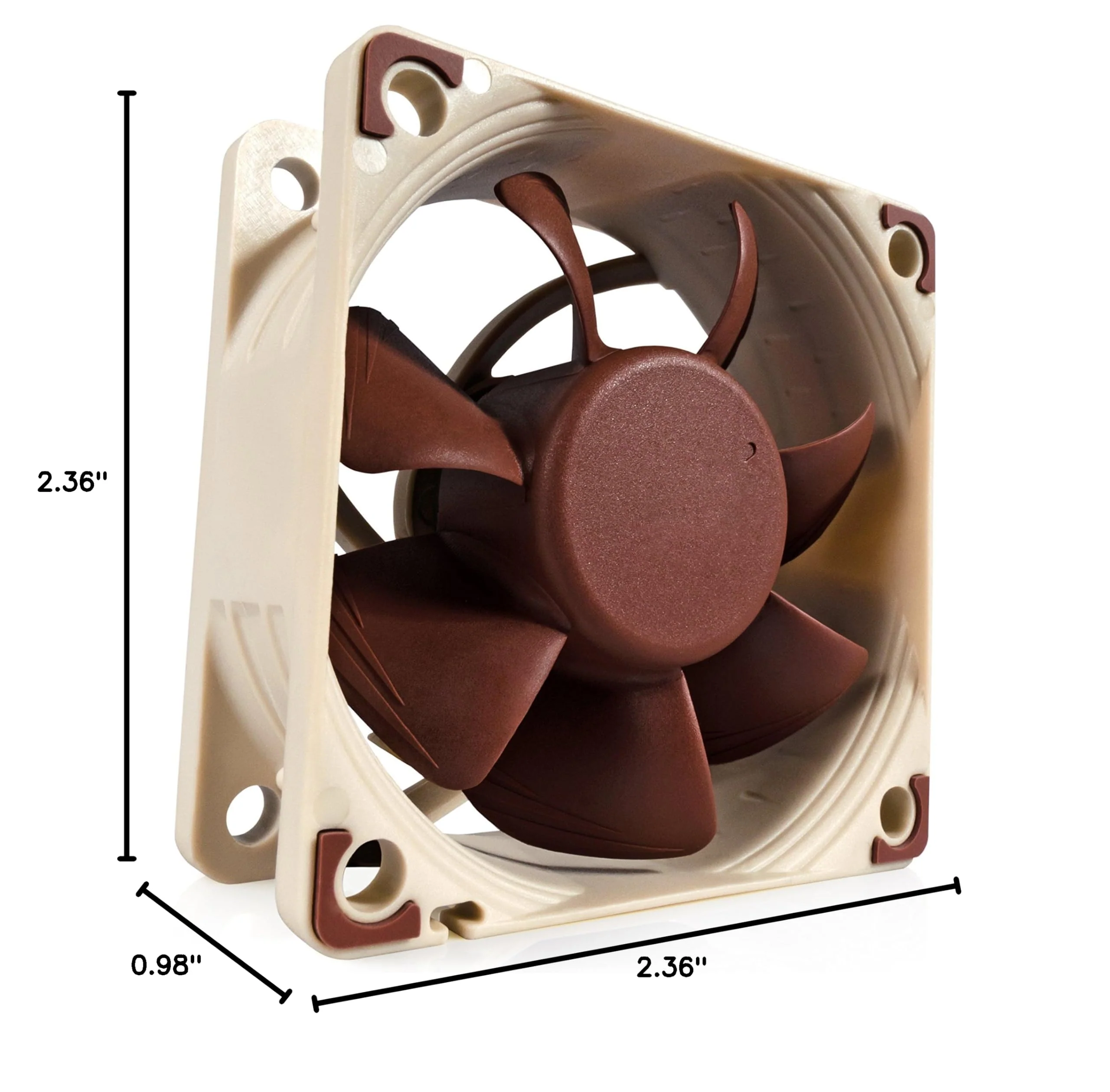 Noctua NF-A6x25 PWM, Premium Quiet Fan, 4-Pin (60mm, Brown) - Image 7