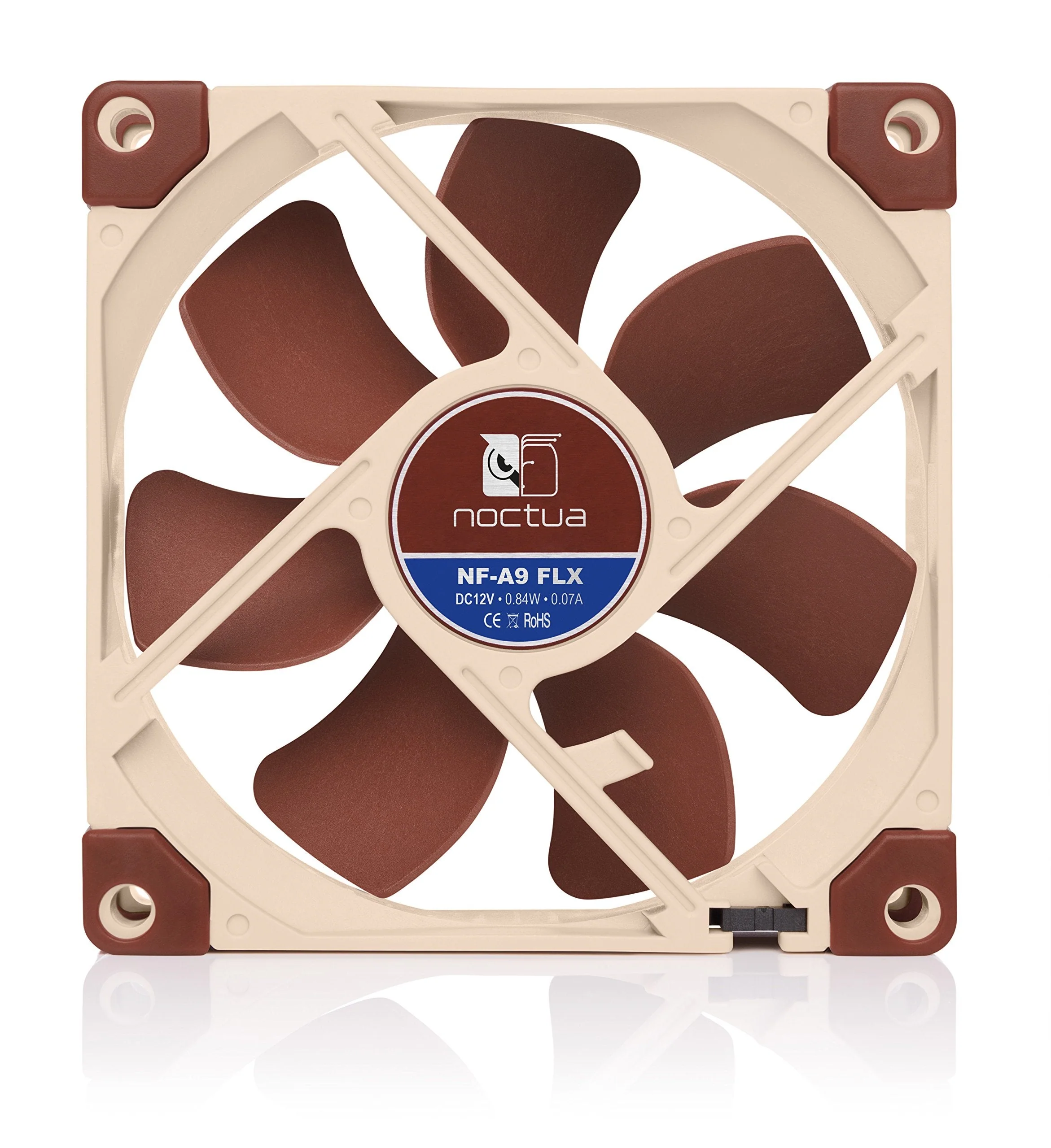 Noctua NF-A9 FLX, Premium Quiet Fan, 3-Pin (92mm, Brown) - Image 4