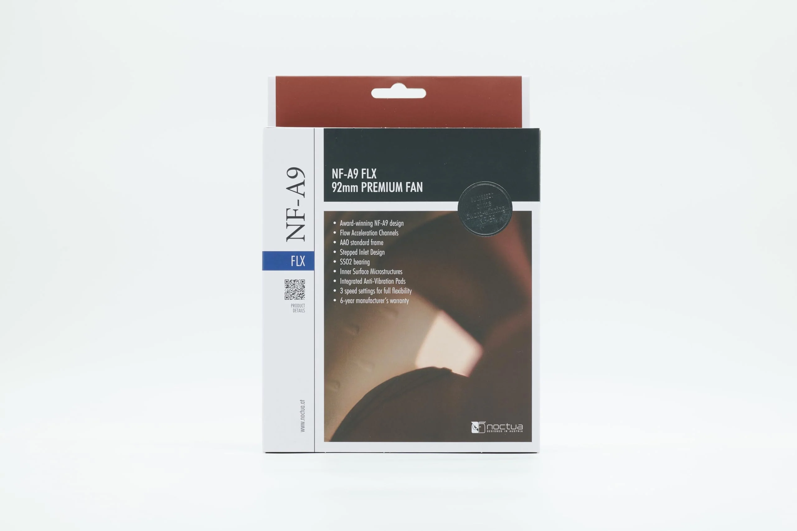 Noctua NF-A9 FLX, Premium Quiet Fan, 3-Pin (92mm, Brown) - Image 9