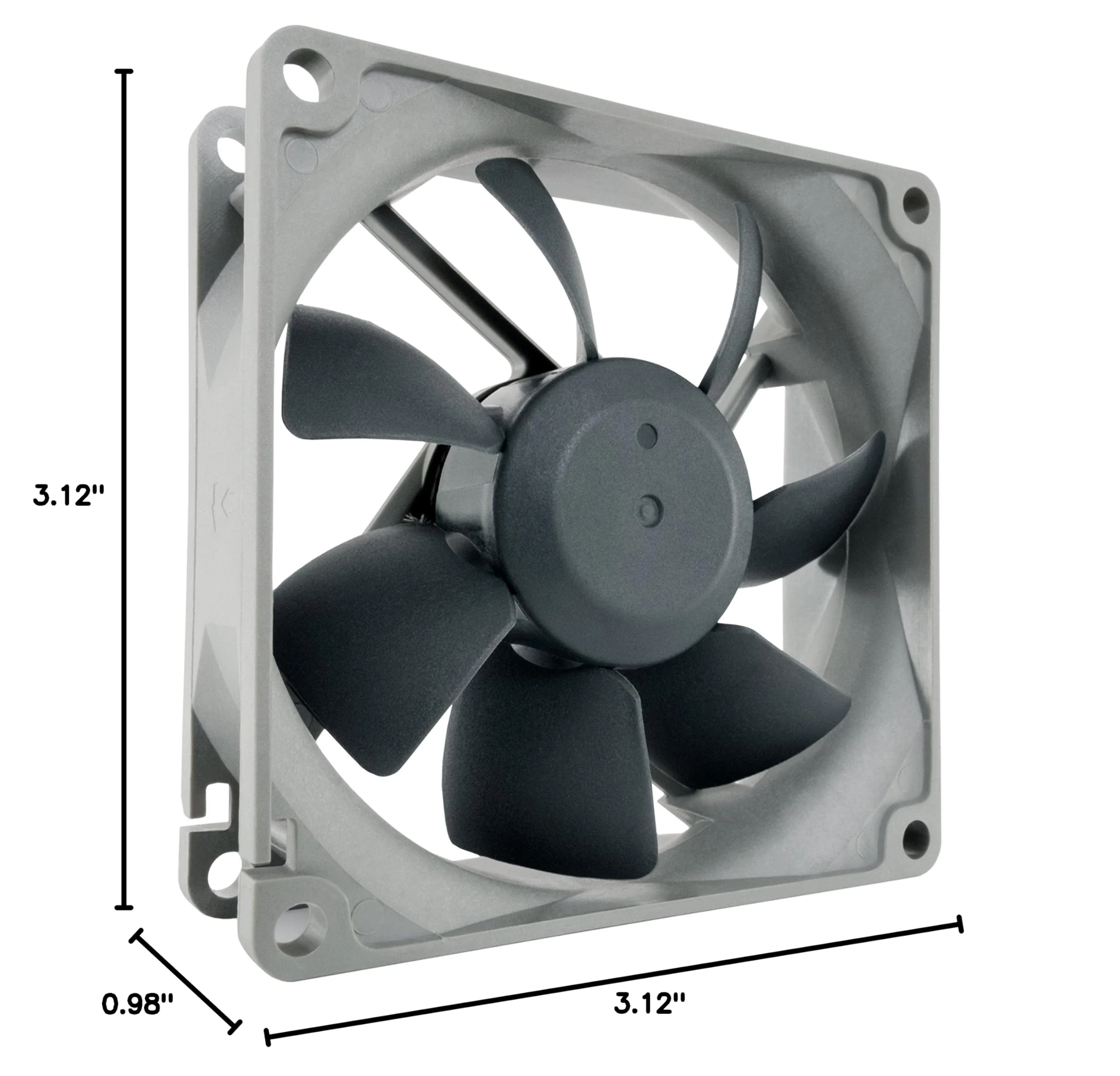 Noctua NF-R8 redux-1800 PWM, High Performance Cooling Fan, 4-Pin, 1800 RPM (80mm, Grey) - Image 5