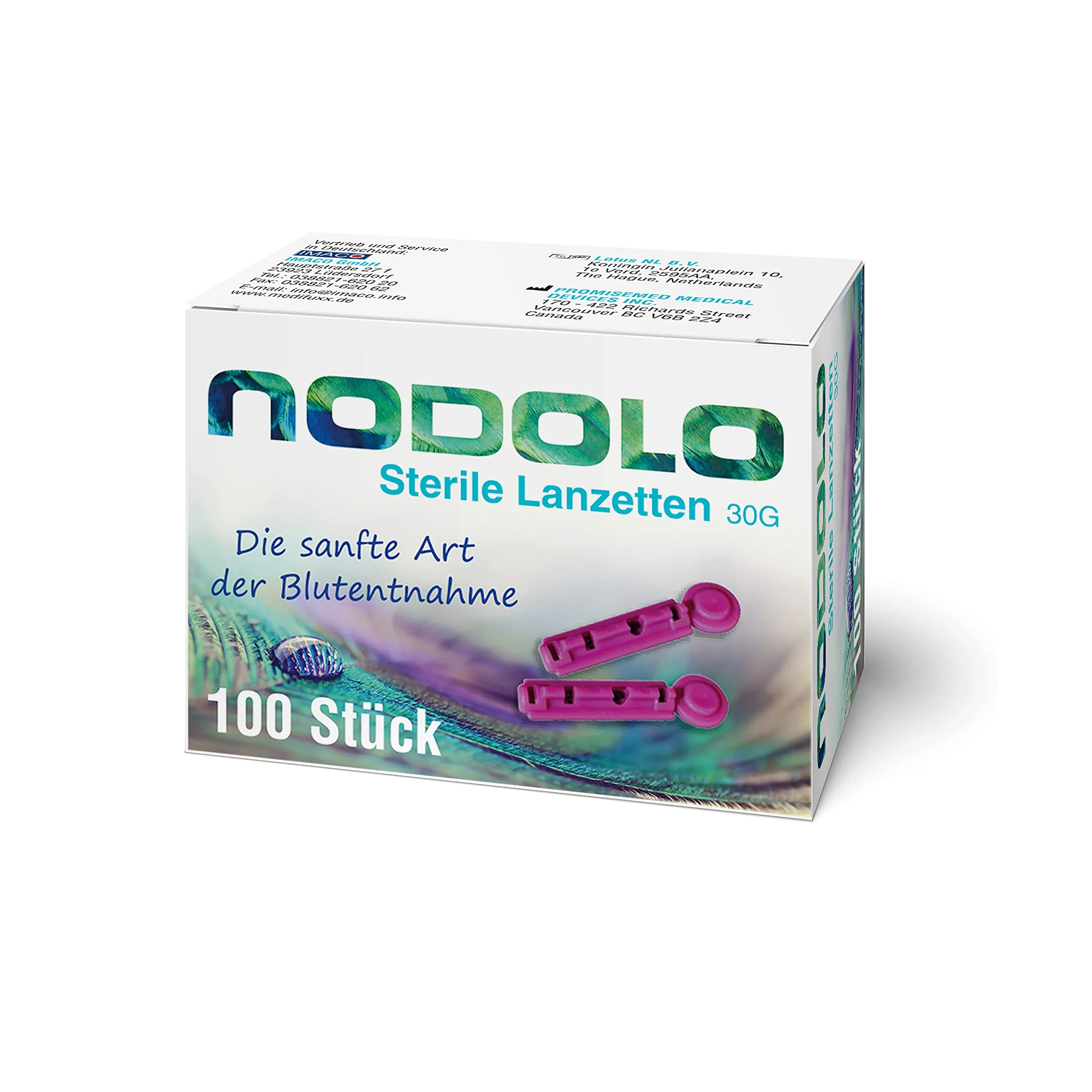 Nodolo 30G Ultra Fine Sterile Lancets, Pack of 100 - Image 3