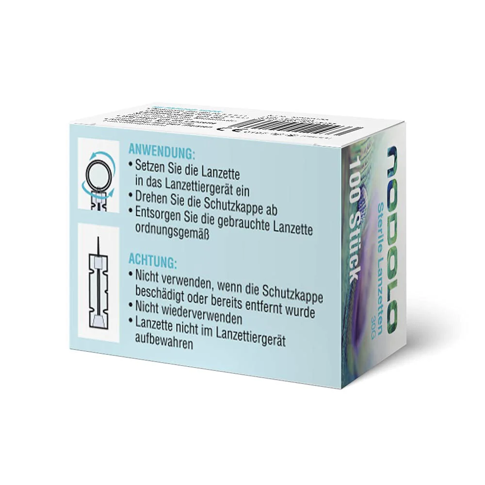Nodolo 30G Ultra Fine Sterile Lancets, Pack of 100 - Image 4