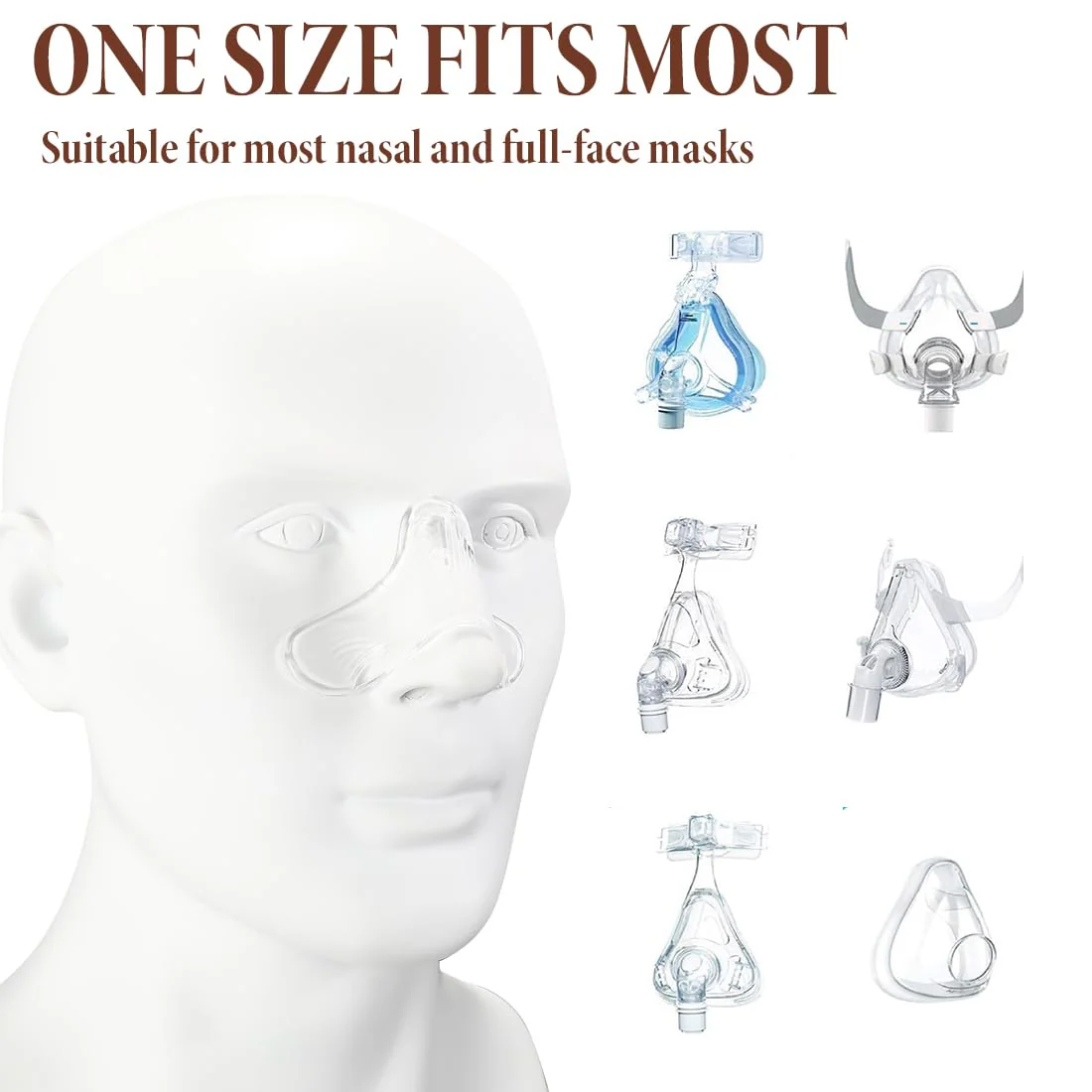 Nose Pads for CPAP Masks Nose Pads for CPAP Gel Nose Pad Pads Comfortable Nose Gel Pads for CPAP Machine Nose Bridge for Masks Pack of 6 - Image 6