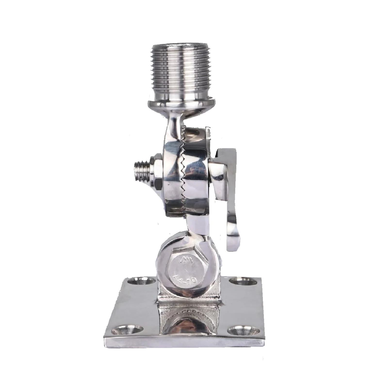 NovelBee Marine VHF Antenna Mount,316 Stainless Steel Antenna Adjustable Base Bracket Holder for Boats - Image 3