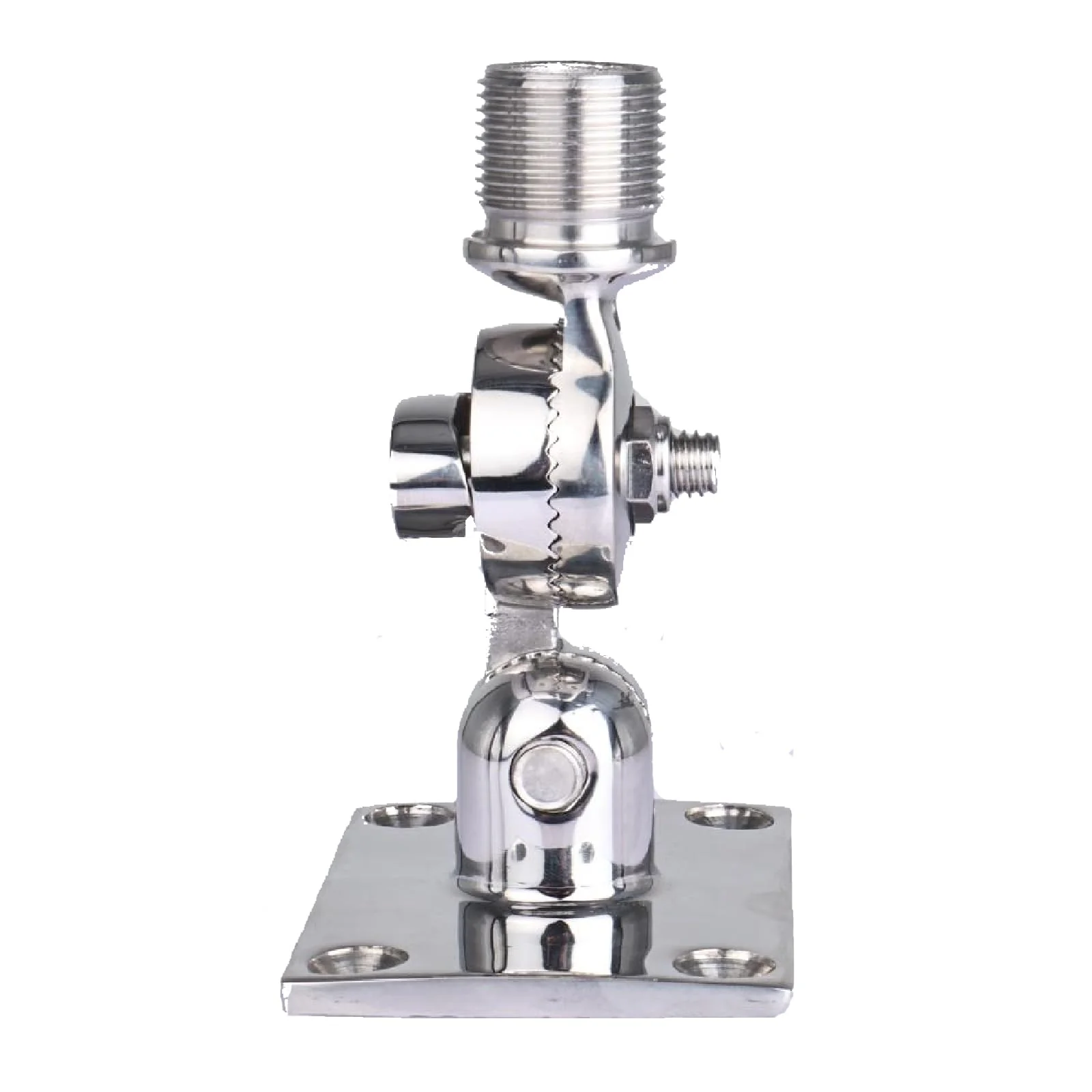 NovelBee Marine VHF Antenna Mount,316 Stainless Steel Antenna Adjustable Base Bracket Holder for Boats - Image 4