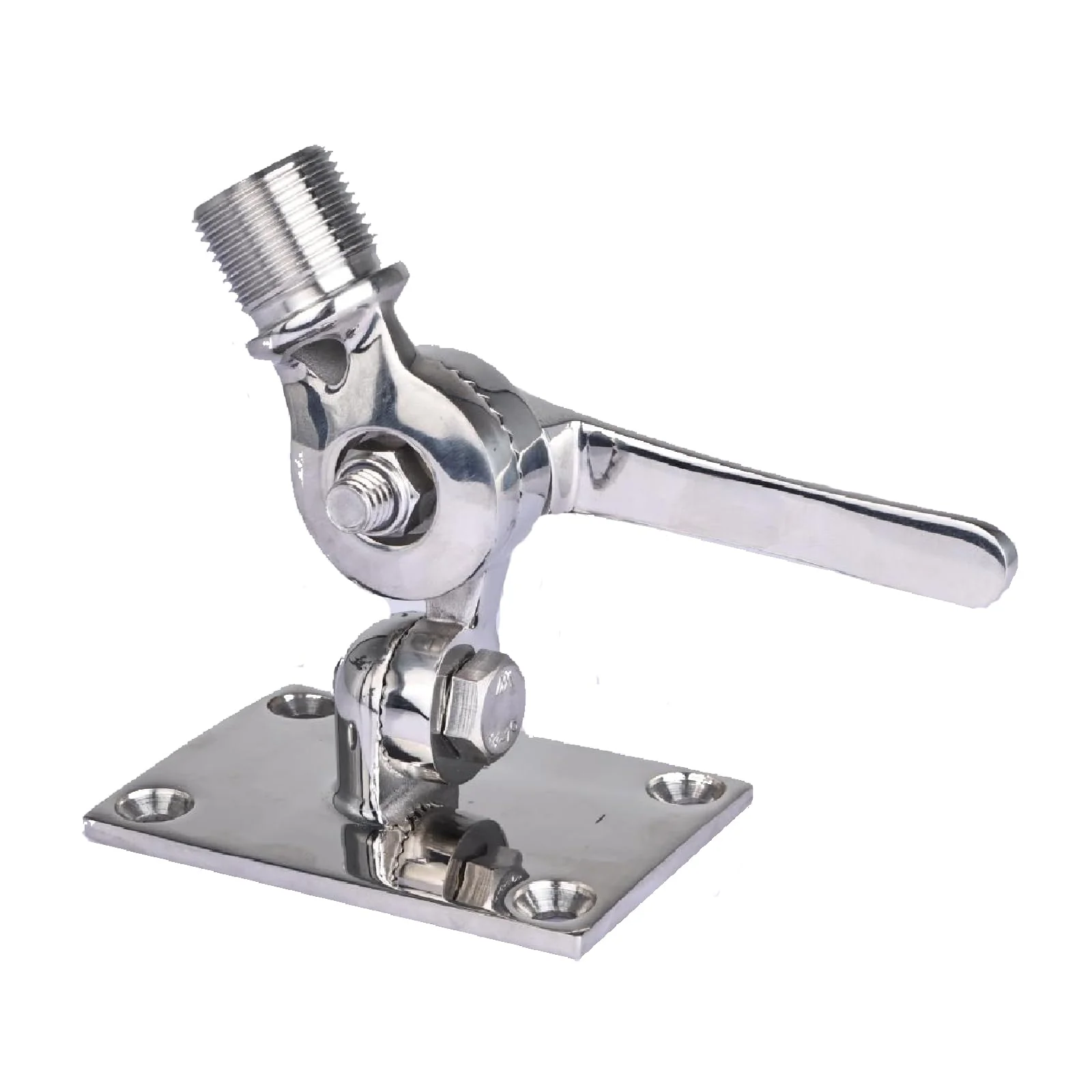 NovelBee Marine VHF Antenna Mount,316 Stainless Steel Antenna Adjustable Base Bracket Holder for Boats - Image 8