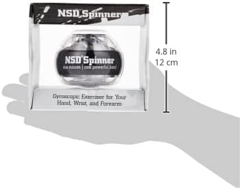 NSD Essential Crystal Spinner Gyro Ball | Grip Strengthener for Forearms, Wrist & Hands | String Start Design, Up to 18,000 RPM | Portable Wrist Trainer & Workout Equipment | Ideal for Desk Workers, Athletes & Musicians - Image 4