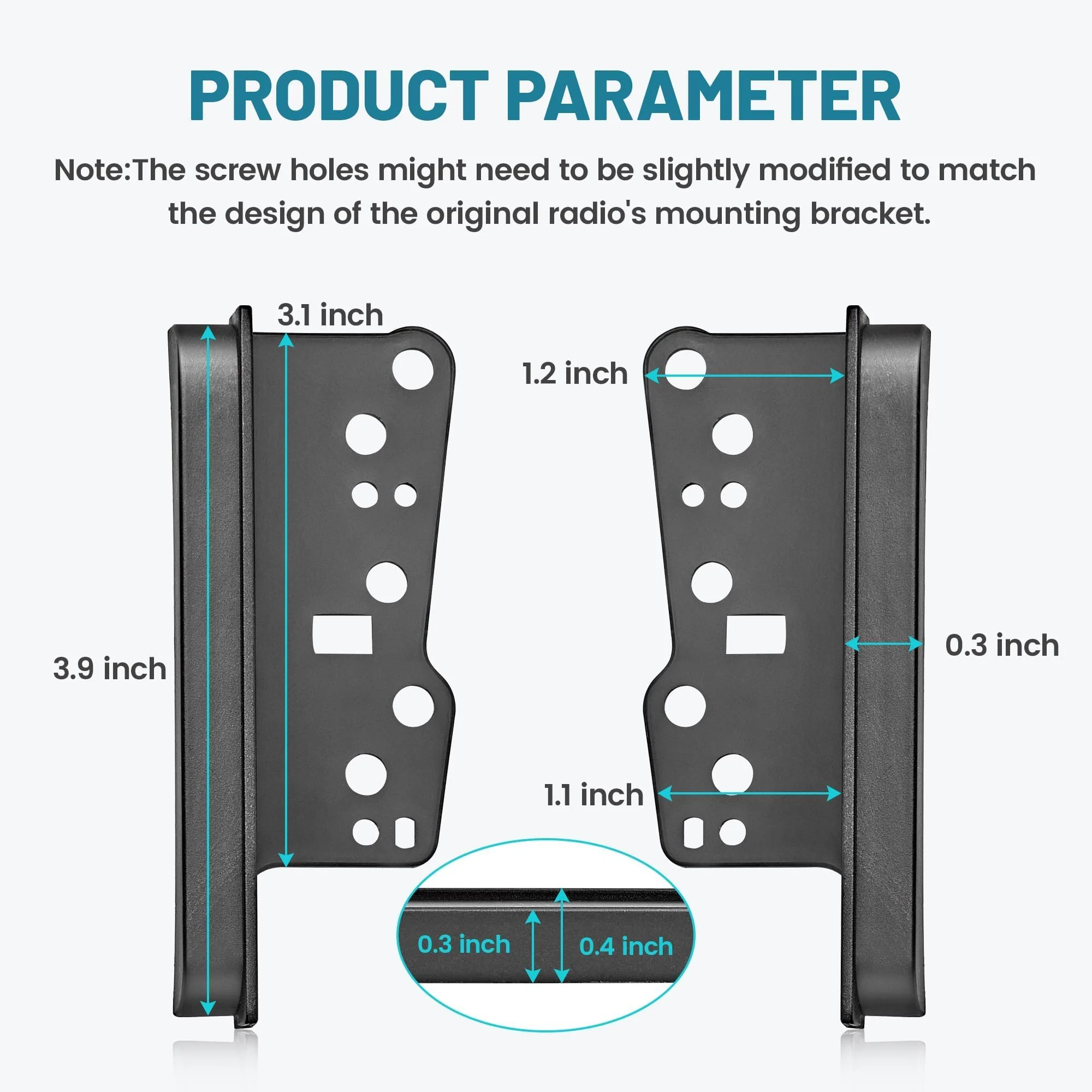 NuIth Double DIN Aftermarket Radio Installation Dash Kit for Select 1997-2009 Toyota Camry/Avalon/Corolla 2004-2010 Scion XB/TC, DDIN Multi Radio Dash Stereo Mounting Installation Trim Bezel Kit - Image 2