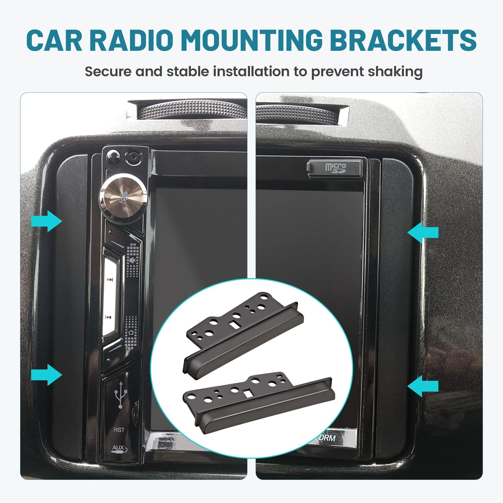 NuIth Double DIN Aftermarket Radio Installation Dash Kit for Select 1997-2009 Toyota Camry/Avalon/Corolla 2004-2010 Scion XB/TC, DDIN Multi Radio Dash Stereo Mounting Installation Trim Bezel Kit - Image 6