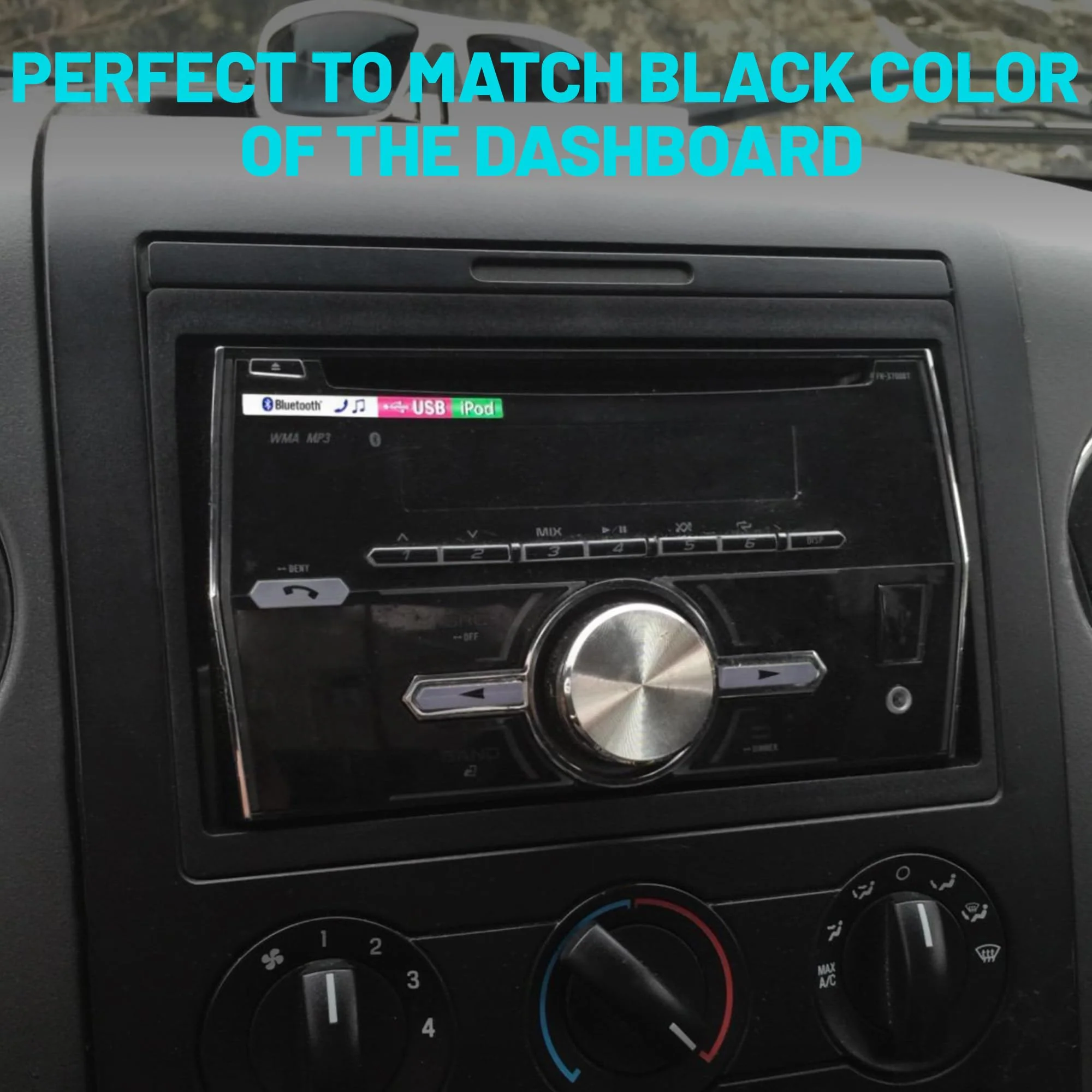 NuIth Double DIN Installation Kit for Select 2004-2010 Ford Edge/Explorer /F150/Fusion/Expedition 2004-2009 Mercury Double DIN Radio Install Dash Kit - Image 7