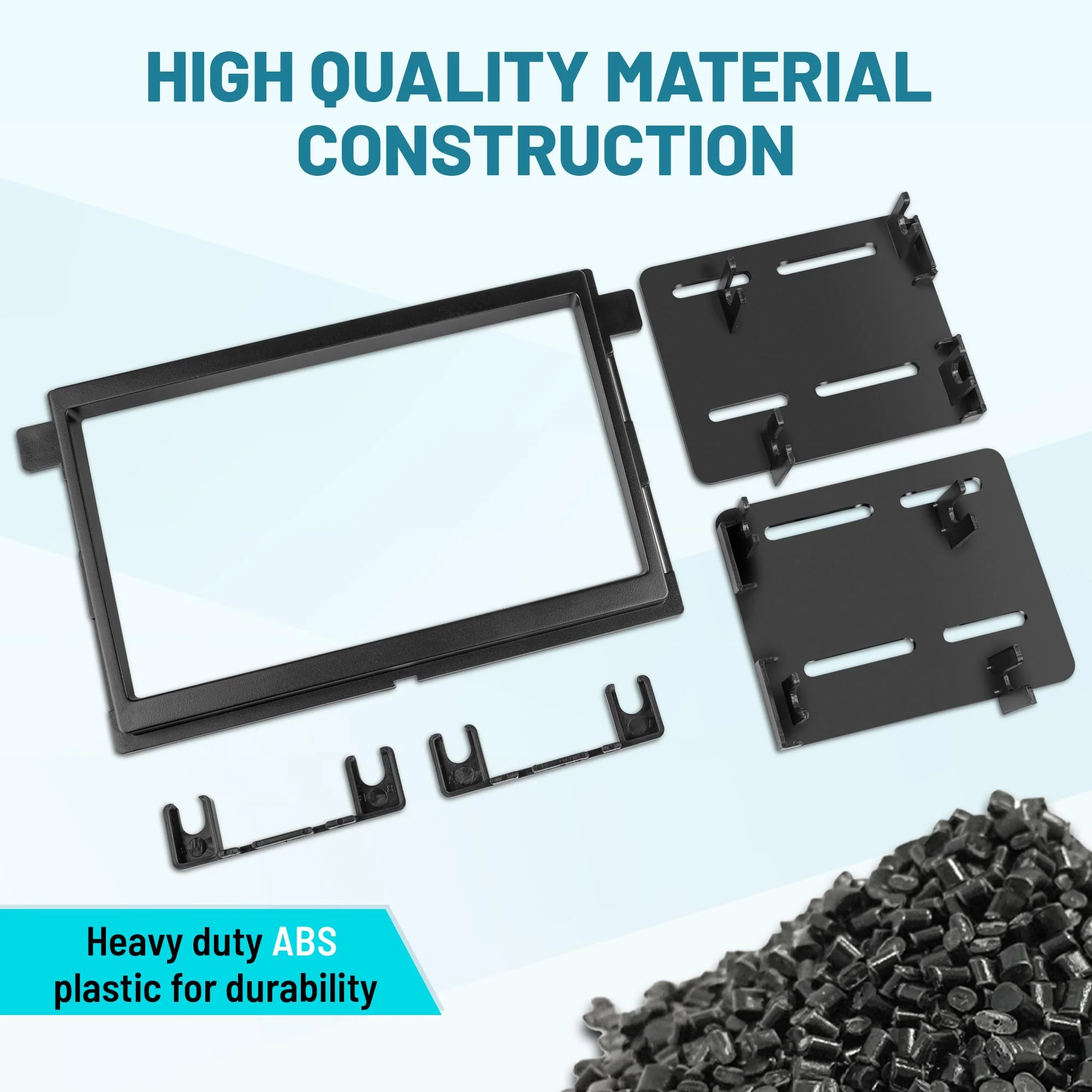 NuIth Double DIN Installation Kit for Select 2004-2010 Ford Edge/Explorer /F150/Fusion/Expedition 2004-2009 Mercury Double DIN Radio Install Dash Kit - Image 8