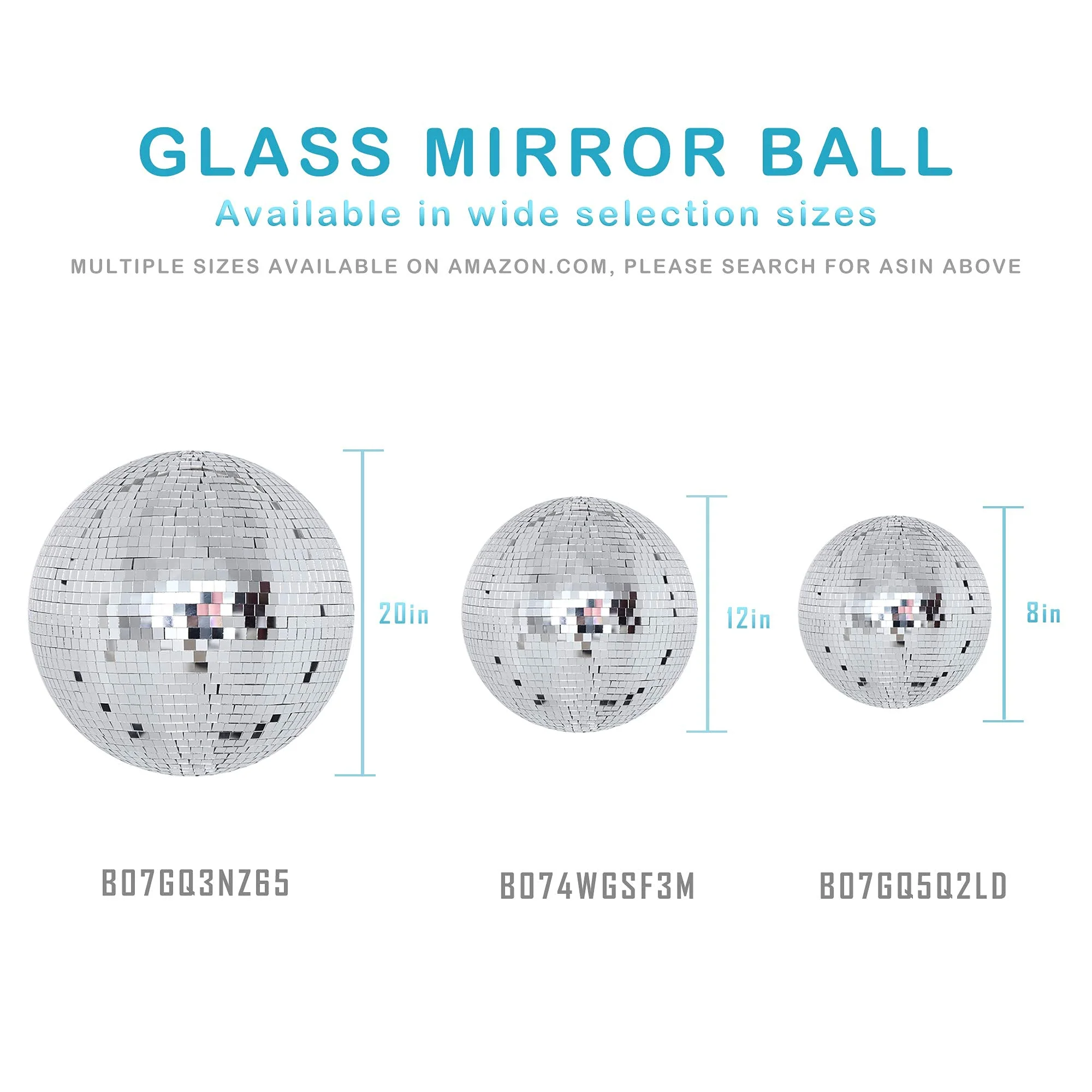 NuLink Disco Ball 6" Disco Ball Decor Hanging Disco Ball for Party Mirror Ball for Big Party Decorations Wedding Home - Image 5