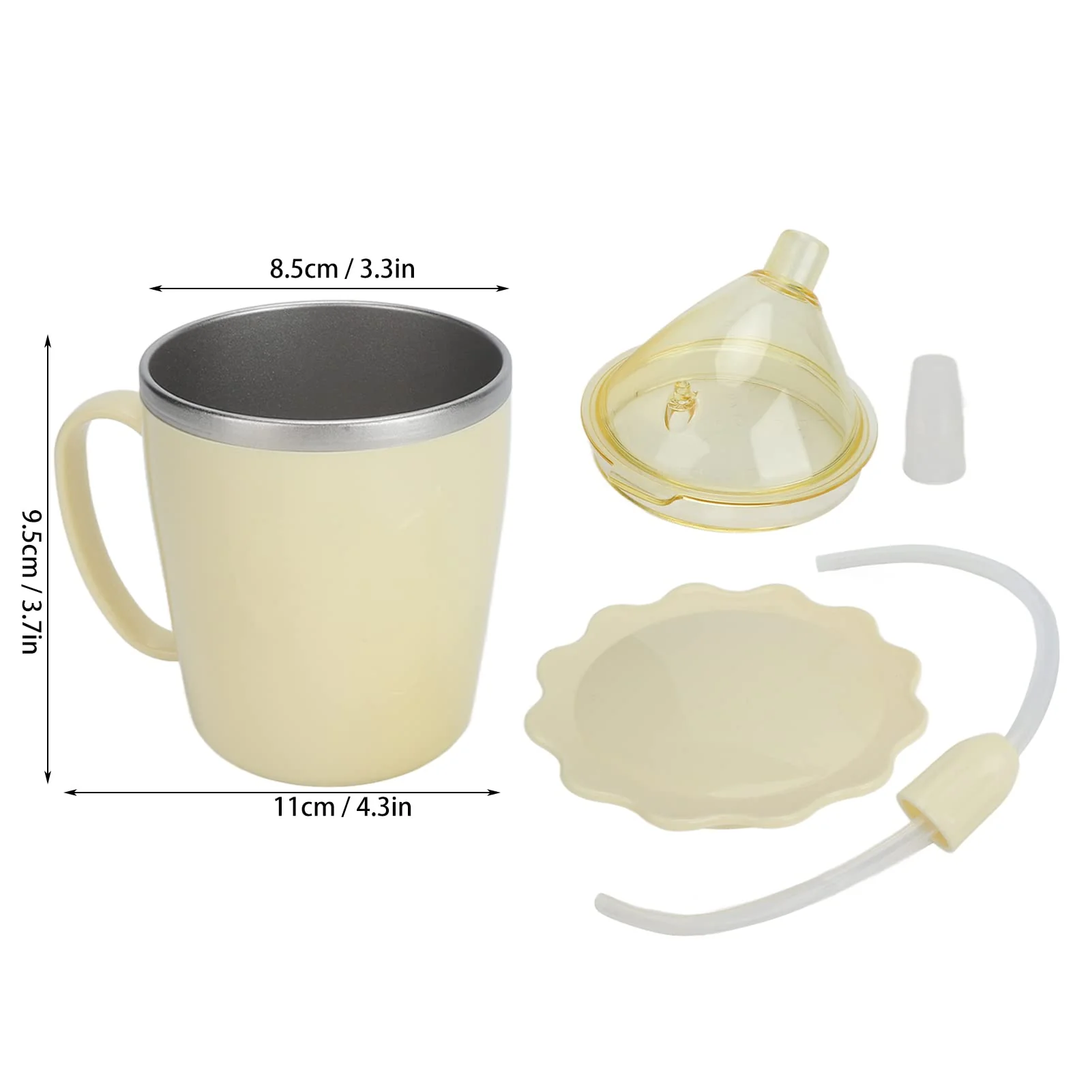 Nunafey Adult Leakproof Cups, Convalescent Feeding Cups 350ml Lightweight for Hospital Home Use - Image 6
