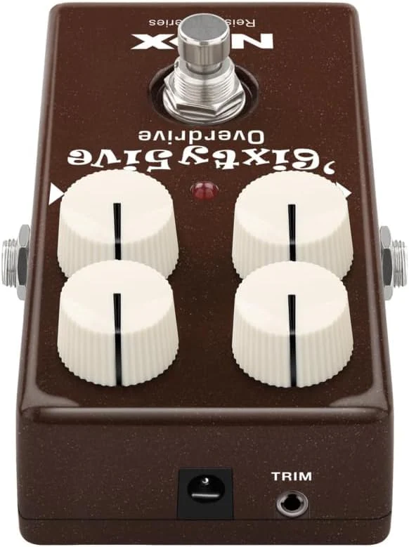 NUX 6ixty5ive Overdrive Effect Pedal Bundle with 2 Patch Cables, 6 Dunlop Picks, and String Winder - Image 4