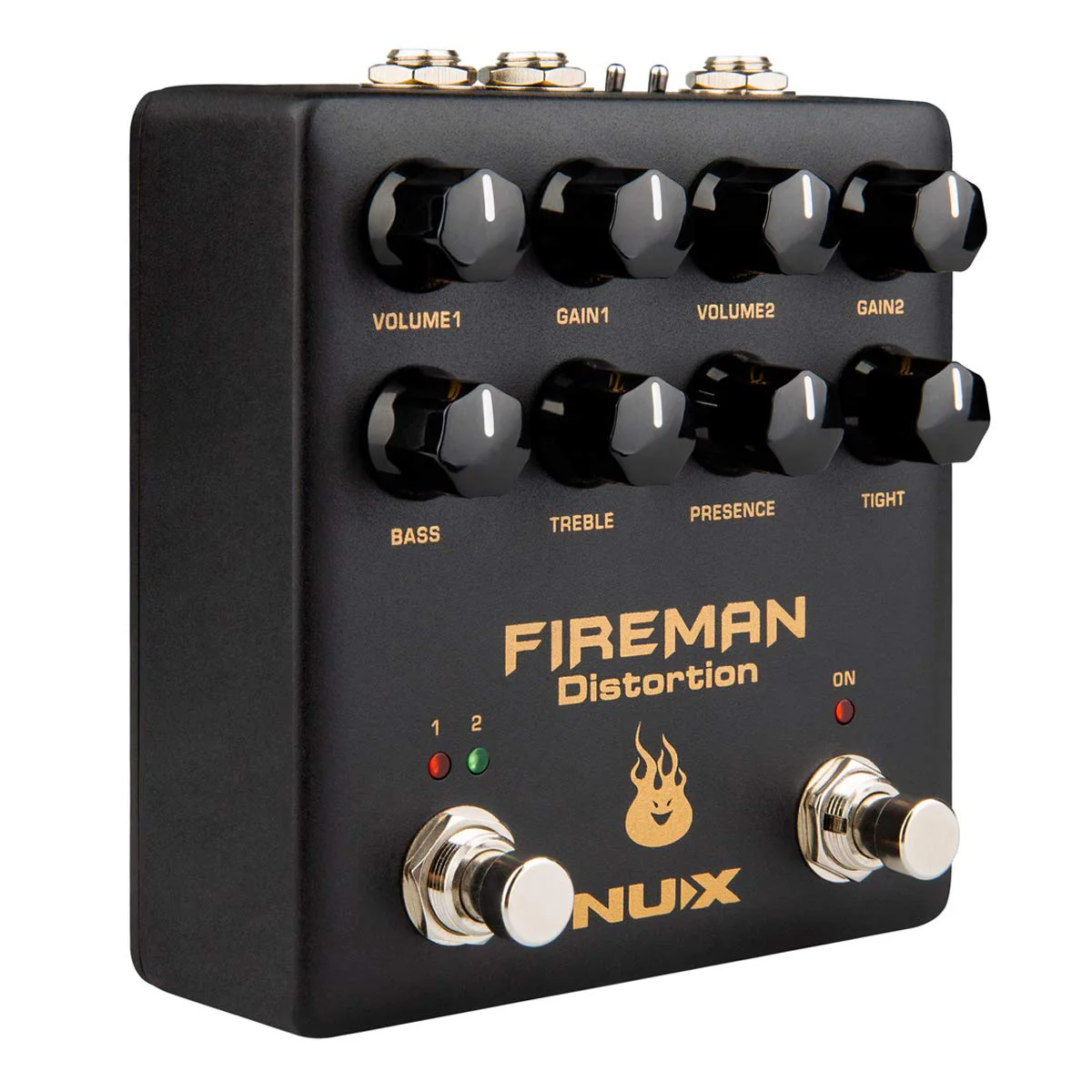 NUX Fireman Distortion Effect Pedal Dual Channel Brown Sound - Image 4