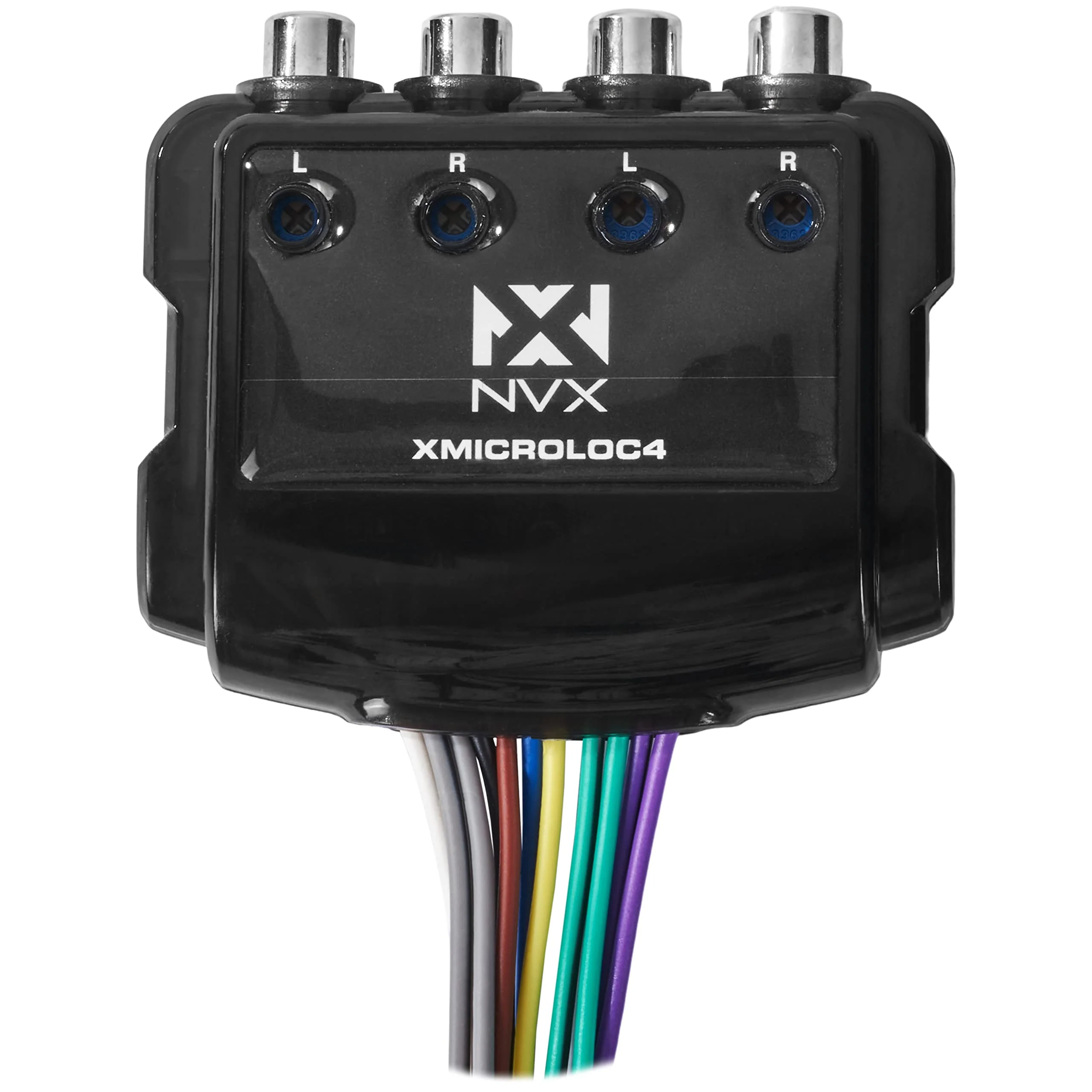 NVX XMICROLOC4 | 600W 4-Channel Speaker Cable to RCA Adjustable Line Output Converter with Remote Turn On Trigger - Image 2