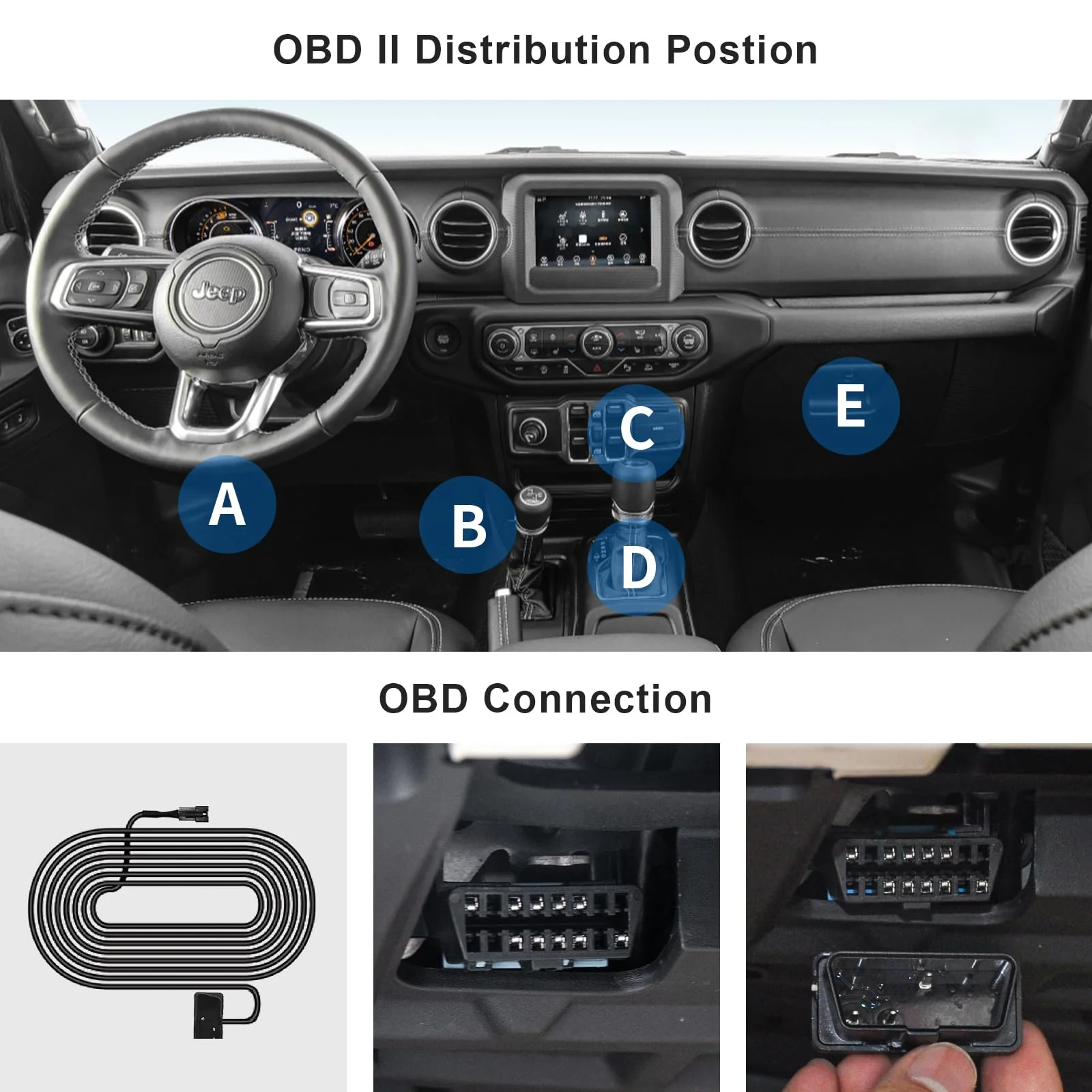 OBD Cable for mangoal Dash Cams, Upgrade Parking Monitoring, Hardwire Wire Kit Accessories - Image 2