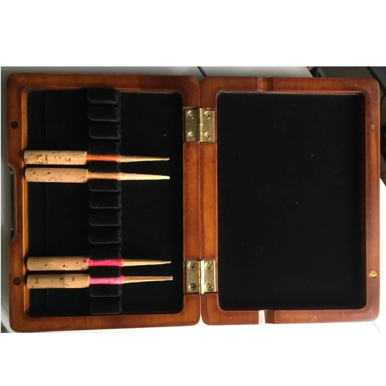 Oboe Reed Case Maroon Wood Oboe Reed Proctector Box for 12PCS Oboe Reeds - Image 4