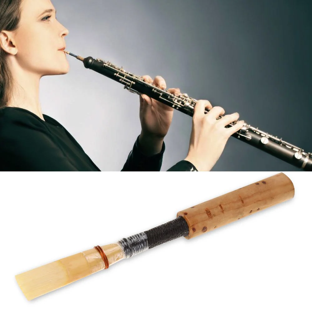 Oboe Reeds Cork Reed,Strength Medium Soft Hand made Oboe Reed with Plastic Case/Tube for Beginners Oboe Accessories (5Pc) - Image 5