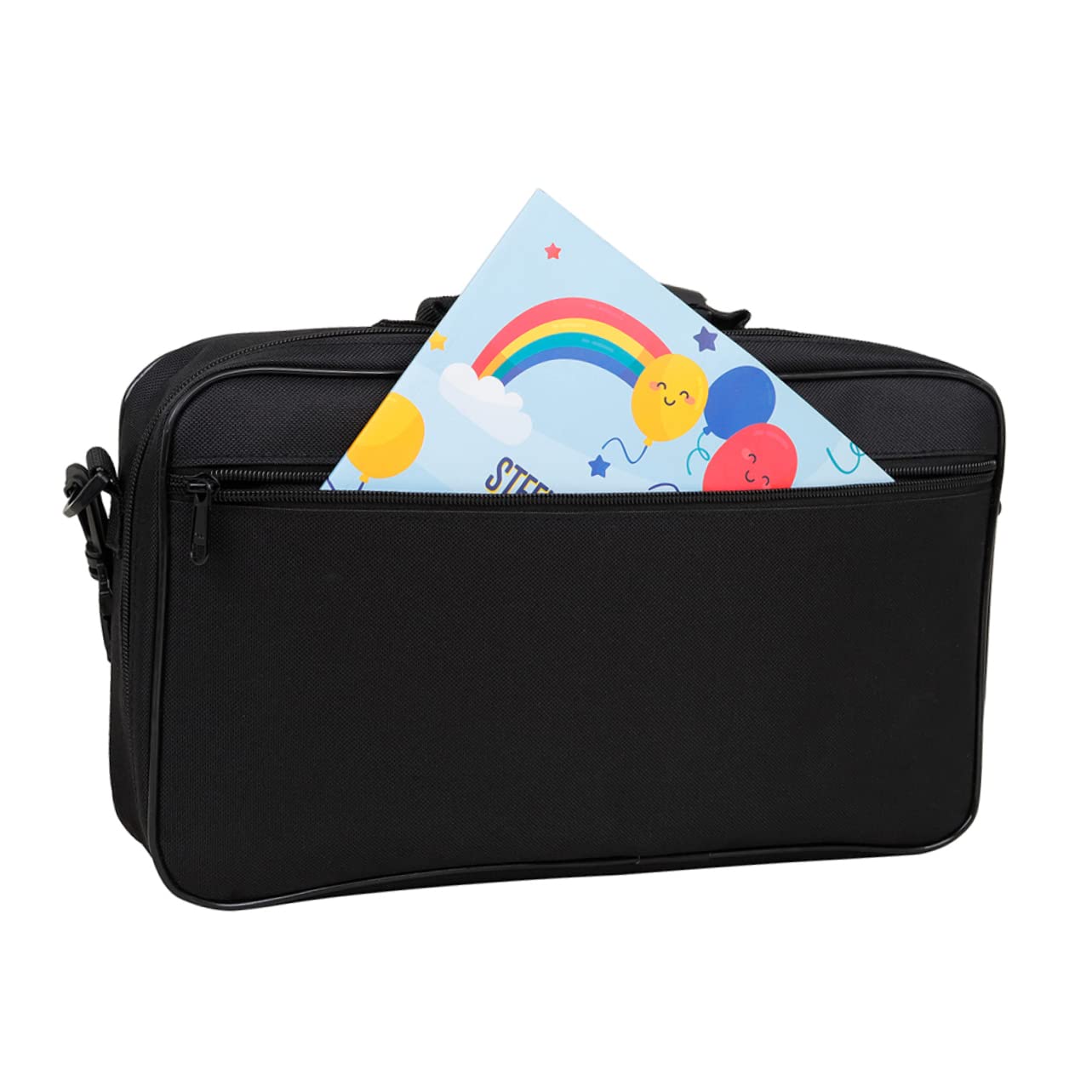 Oboe Shoulder Bag Black Organizer Bins Oboe Bag Container Instrument Storage Holder Shoulder Tote Bag Oboe Storage Case Instrument Storage Pouch Black Shoulder Bag Oboe Case Cover - Image 2