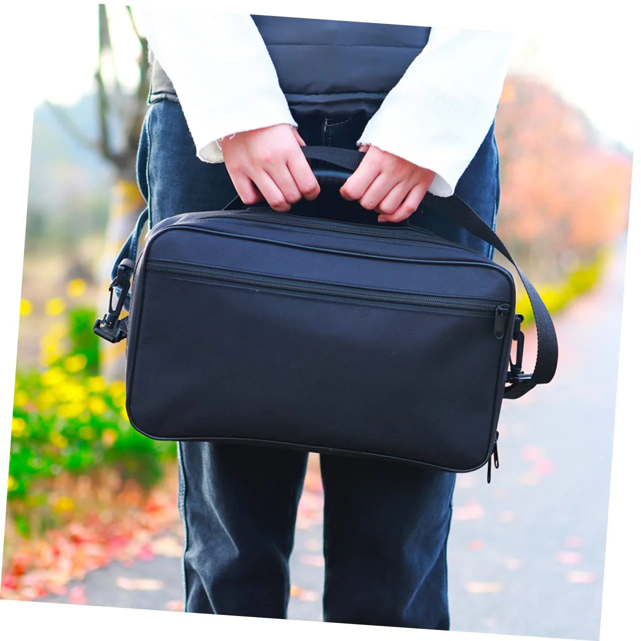 Oboe Storage Bag Oboe Shoulder Bag Oboe Music Instrument Oboe Carrying Pouch Black Tote Bags Shoulder Tote Bag Black Shoulder Bag Instrument Bag Oboe Carrying Bag Oboe Bag - Image 7