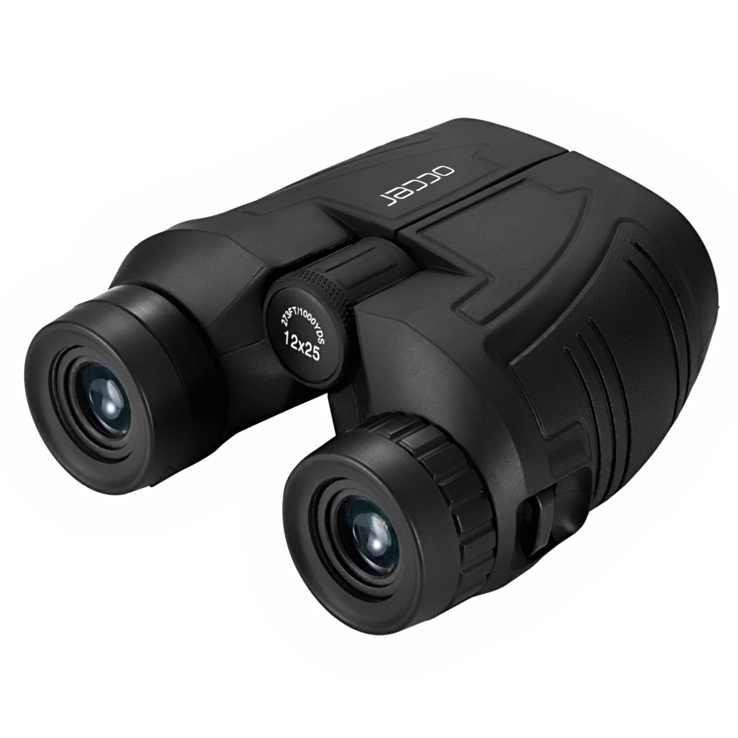 occer 12x25 Compact Binoculars with Clear Low Light Vision, Large Eyepiece Waterproof Binocular for Adults Kids,High Power Easy Focus Binoculars for Bird Watching,Outdoor Hunting,Travel,Sightseeing Black - Image 2