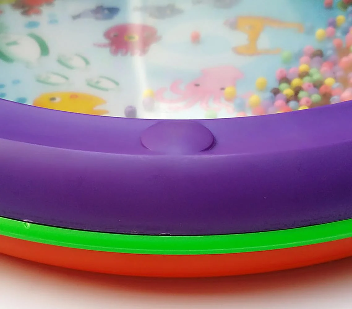 Ocean Drum Wave Bead Drum Gentle Sea Sound Music Gift Educational Tool Percussion Instruments Drum，10 Inch Fish Graphic Sea Drum (1 Pcs) 1 Pcs - Image 6