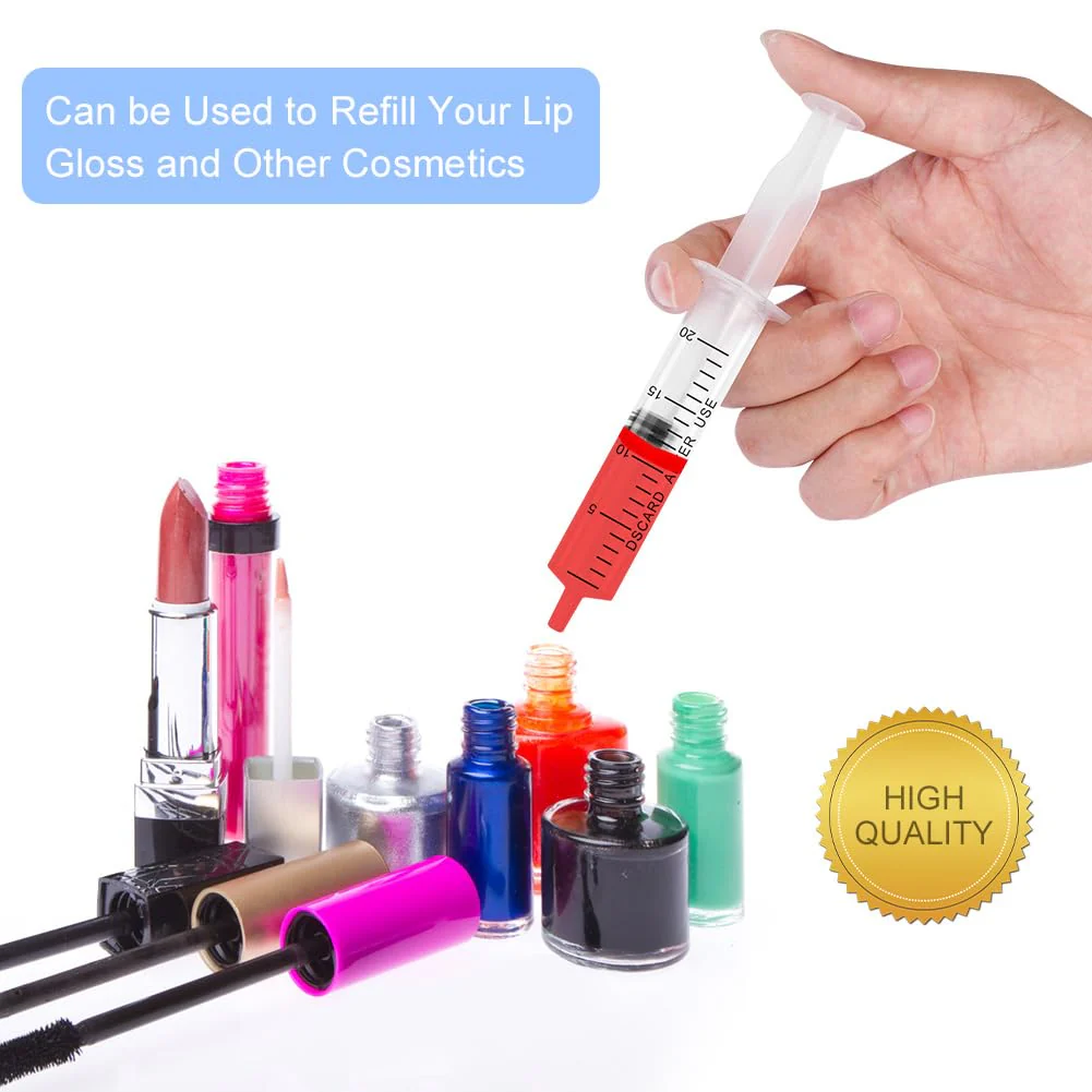 OFFCUP Plastic Syringe 20 ml, Pack of 3 Disposable Syringes, Feeding Syringe, Plastic Tube, for Small Pet Feeding, Engine Oil or Brake Fluid [Not Medical Use] 20 ml x 3 - Image 5
