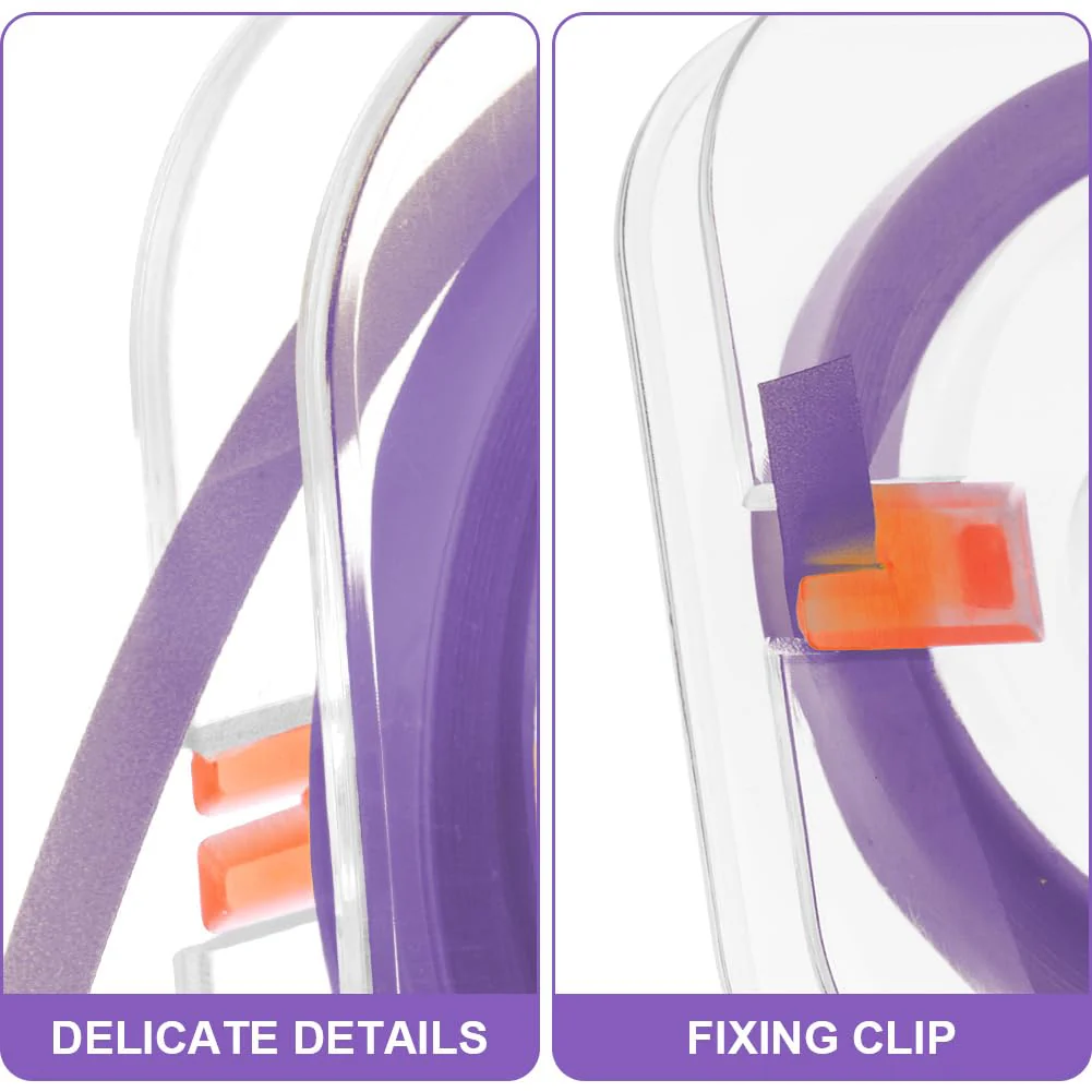 OFFCUP Tooth Sandpaper, Dental Sanding Strips Ultra-Fine 50μm Grit Size Interdental Sanding Tools, Dental Polishing Strips Portable Tooth Sandpaper for Polishing Teeth (6 m x 4 mm, Purple) 50μm Purple - Image 5