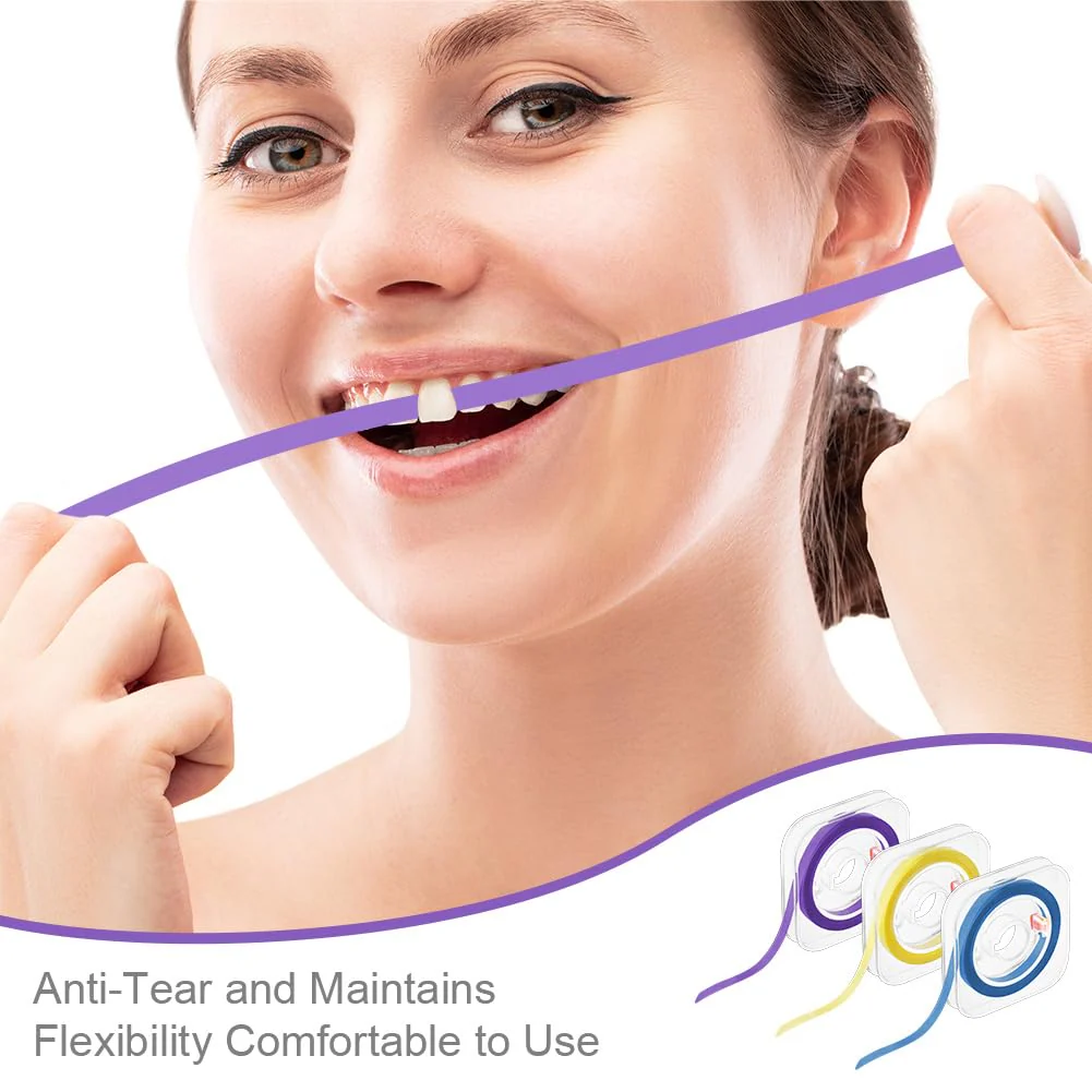 OFFCUP Tooth Sandpaper, Dental Sanding Strips Ultra-Fine 50μm Grit Size Interdental Sanding Tools, Dental Polishing Strips Portable Tooth Sandpaper for Polishing Teeth (6 m x 4 mm, Purple) 50μm Purple - Image 7