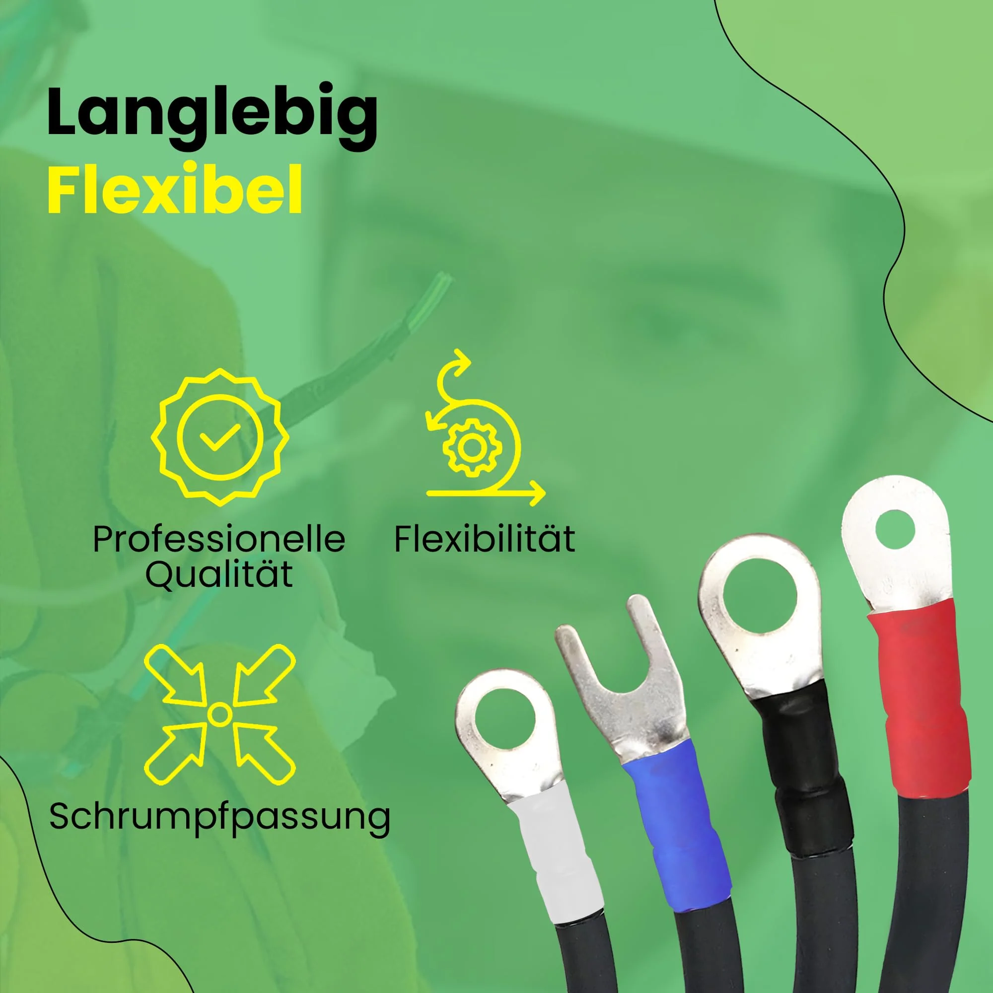 Offgridtec 5 m Heat Shrink Tube with Adhesive, 12.7 mm > 6.4 mm Shrink Rate, Dual Wall, Halogen-Free, Flame Retardant, Waterproof Cable Insulation, Easy to Cut, Includes Dispenser Box, Black 12,7mm > 6,4mm - Image 3