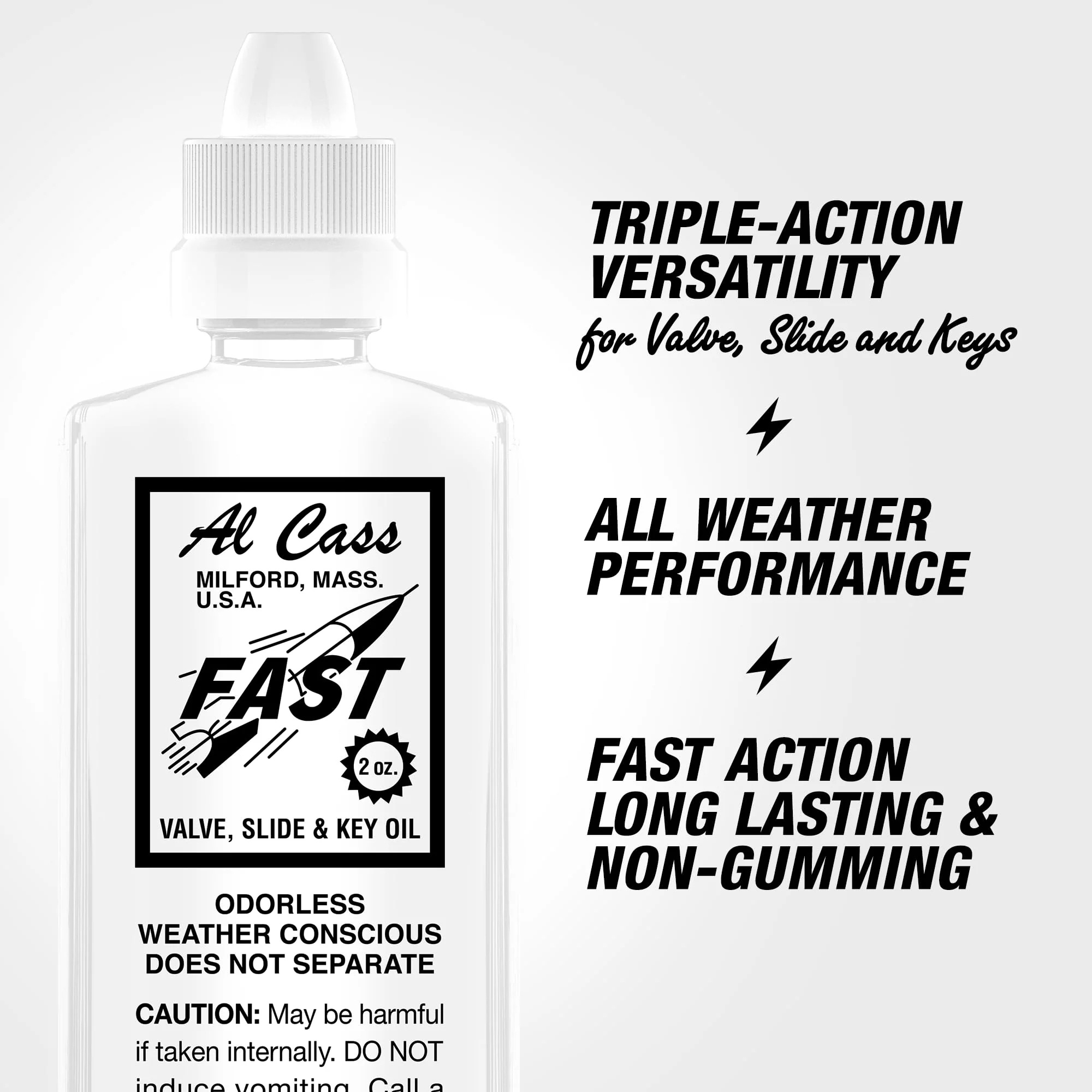 Official Al Cass Fast Valve, Slide & Key Oil | 2 oz Bottle | Odorless, Non-Gumming Lubricant for Brass Instruments | Trusted by Professionals | Made in USA (2) - Image 5