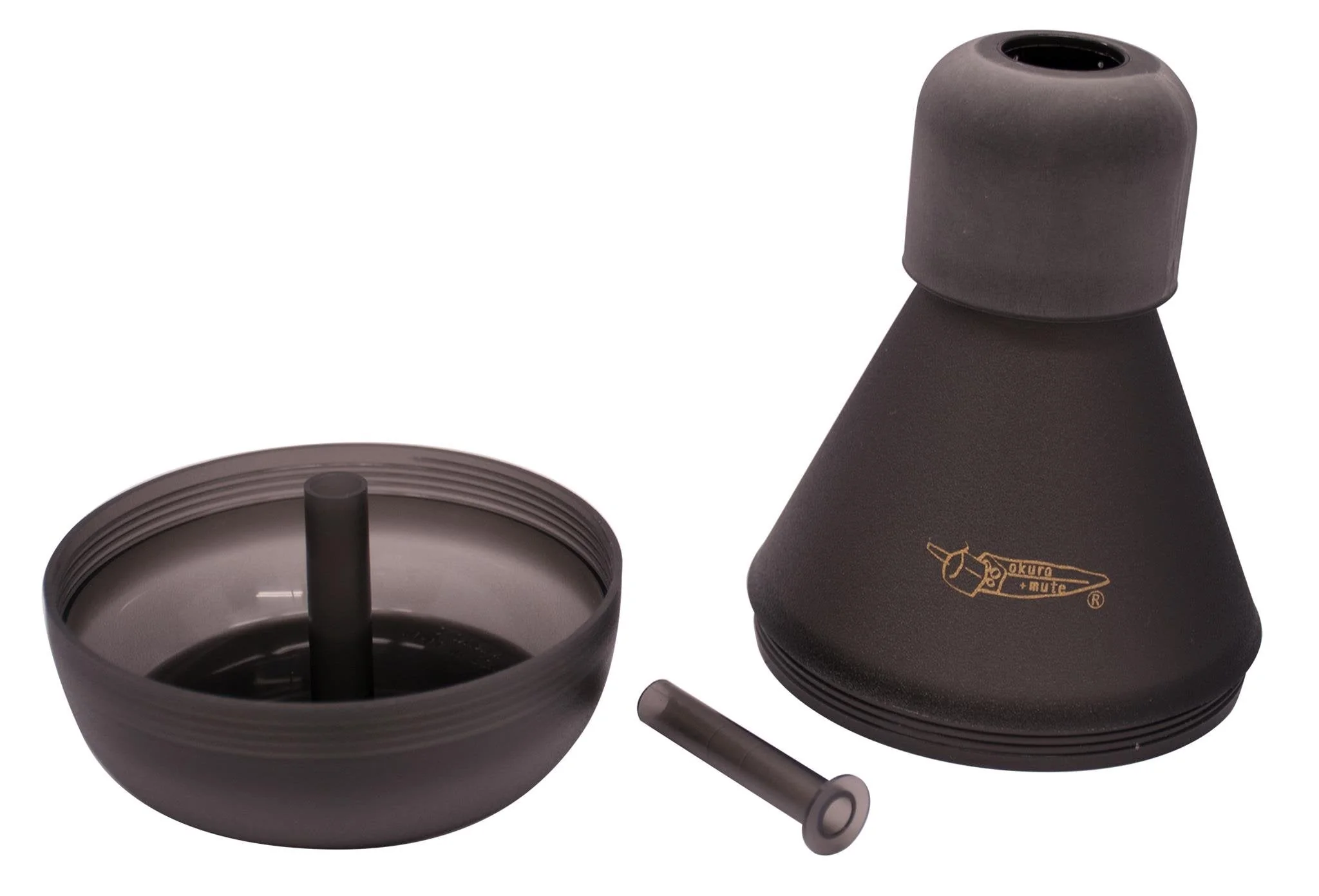 Okra + Mute Trombone Practice Mute, Color: Black - Image 2